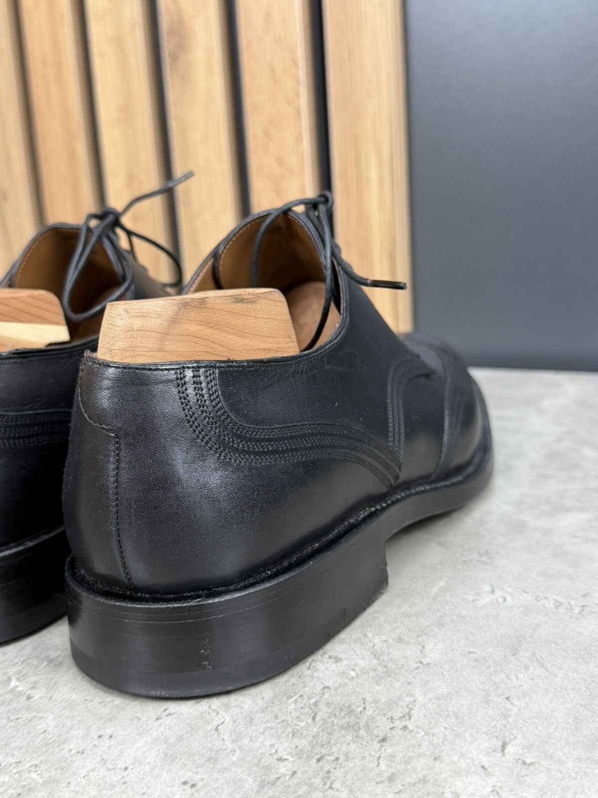 Bally Bally Scribe Black Leather Derby Shoes US 10 Size US 10 / EU 43 - 7 Thumbnail