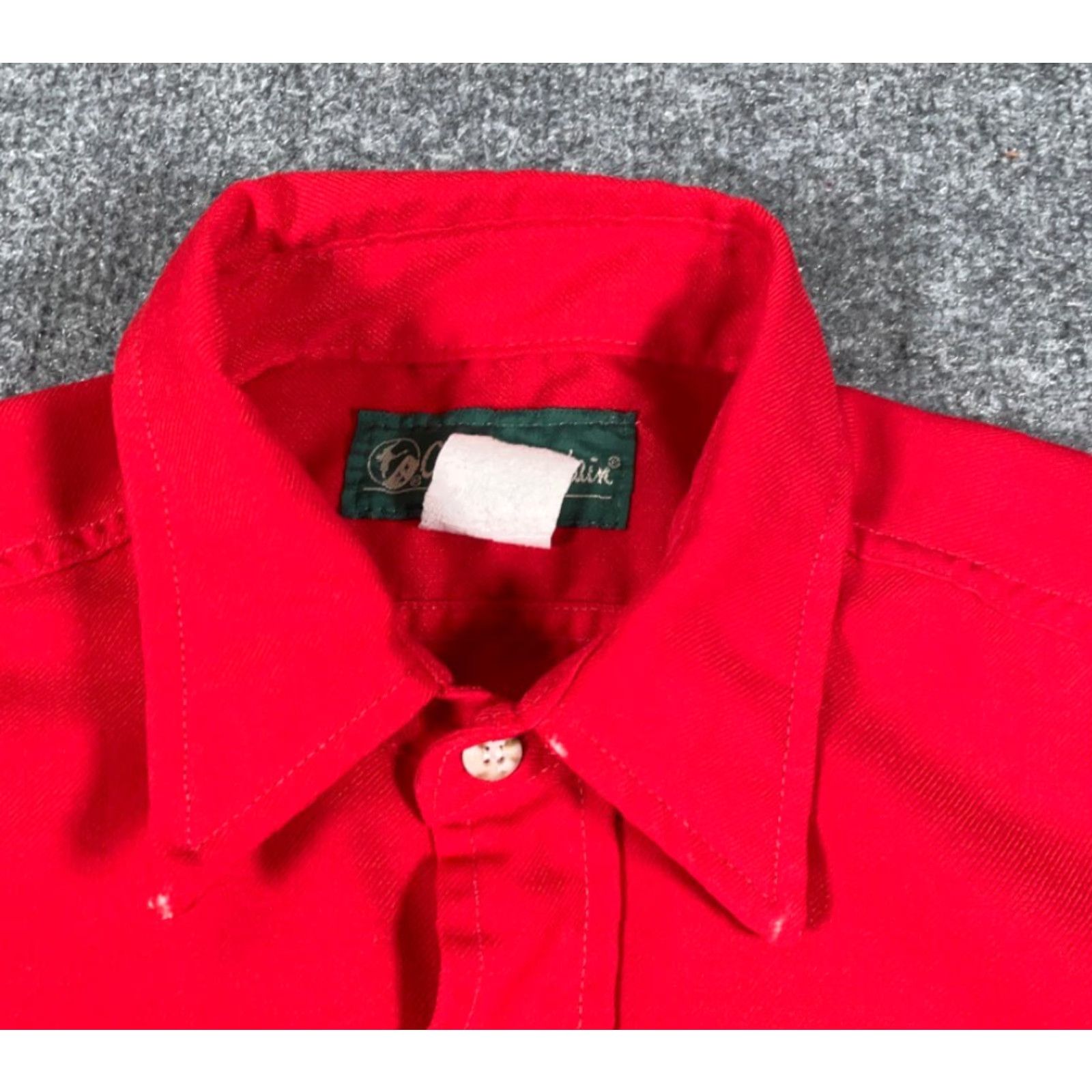 Vintage VTG 90s Gander Mountain Twill Work Shirt Adult Large XL Red Midweight Outdoor Mens Button-Front Collar Shirt Size US L / EU 52-54 / 3 - 8 Thumbnail