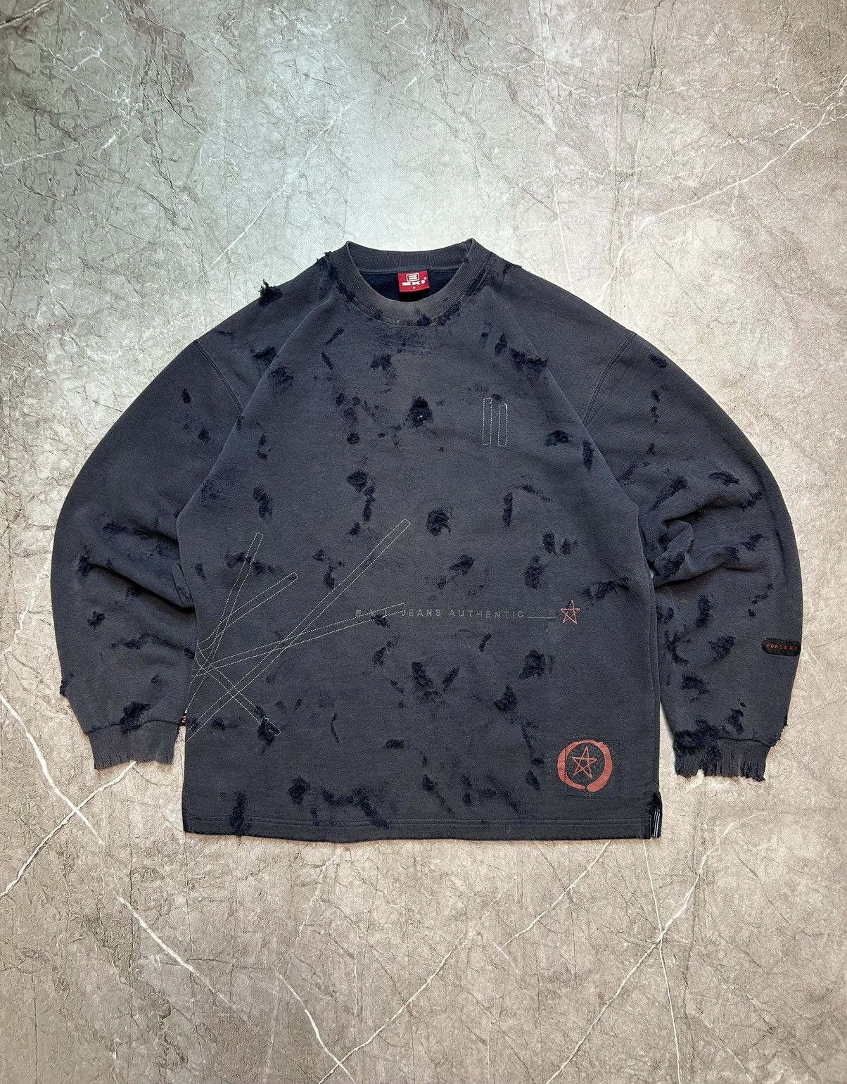 Japanese Brand Vintage distressed sweatshirt y2k Size US L / EU 52-54 / 3 - 1 Thumbnail
