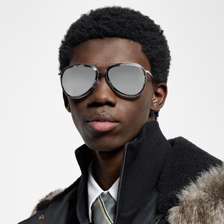 Louis Vuitton LV Super Vision Metal Pilot Sunglasses Size ONE SIZE - 4 Thumbnail