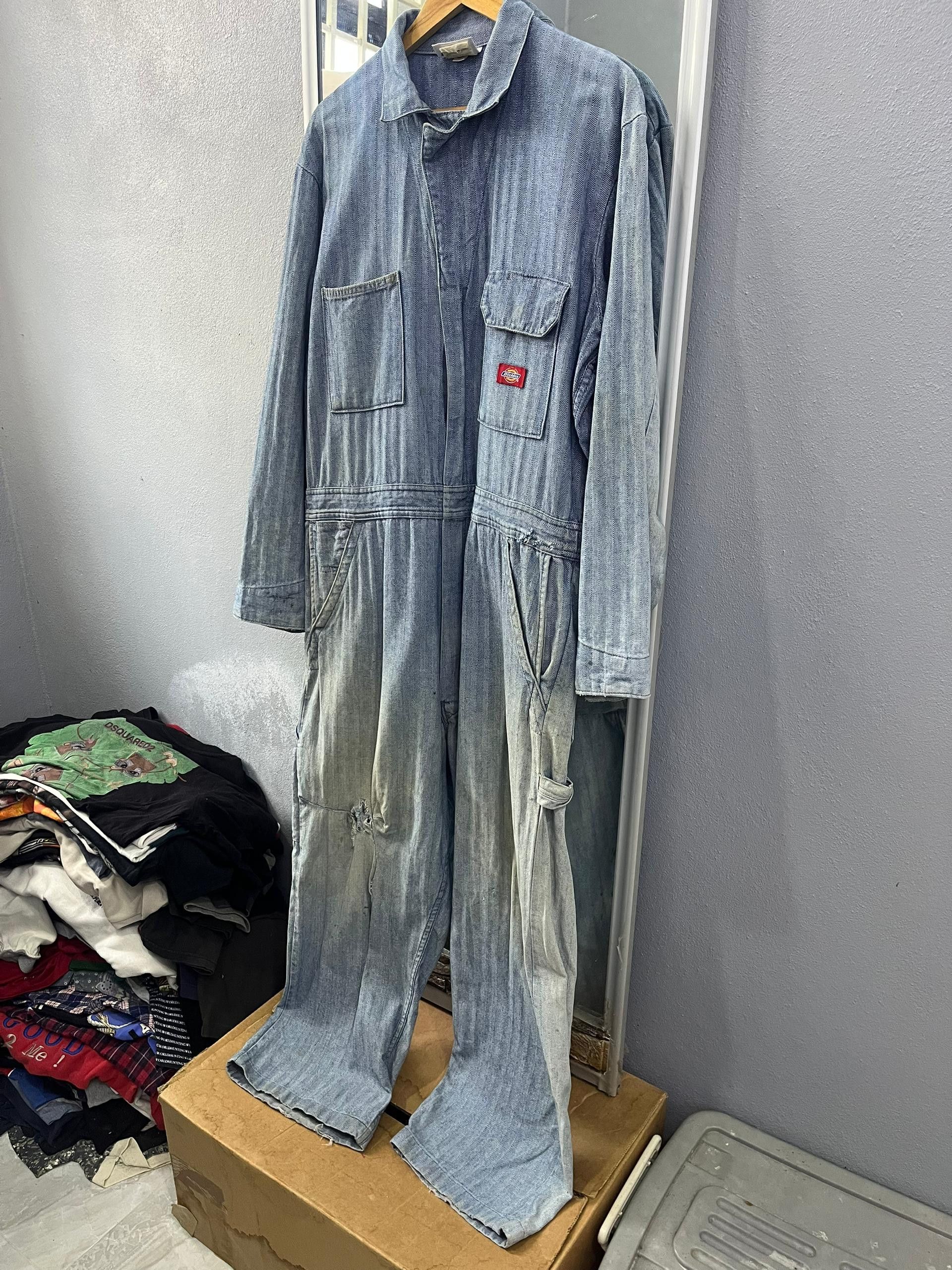 Dickies Vintage Dickies Herringbone Denim Coverall Size US 42 / EU 58 - 2 Thumbnail