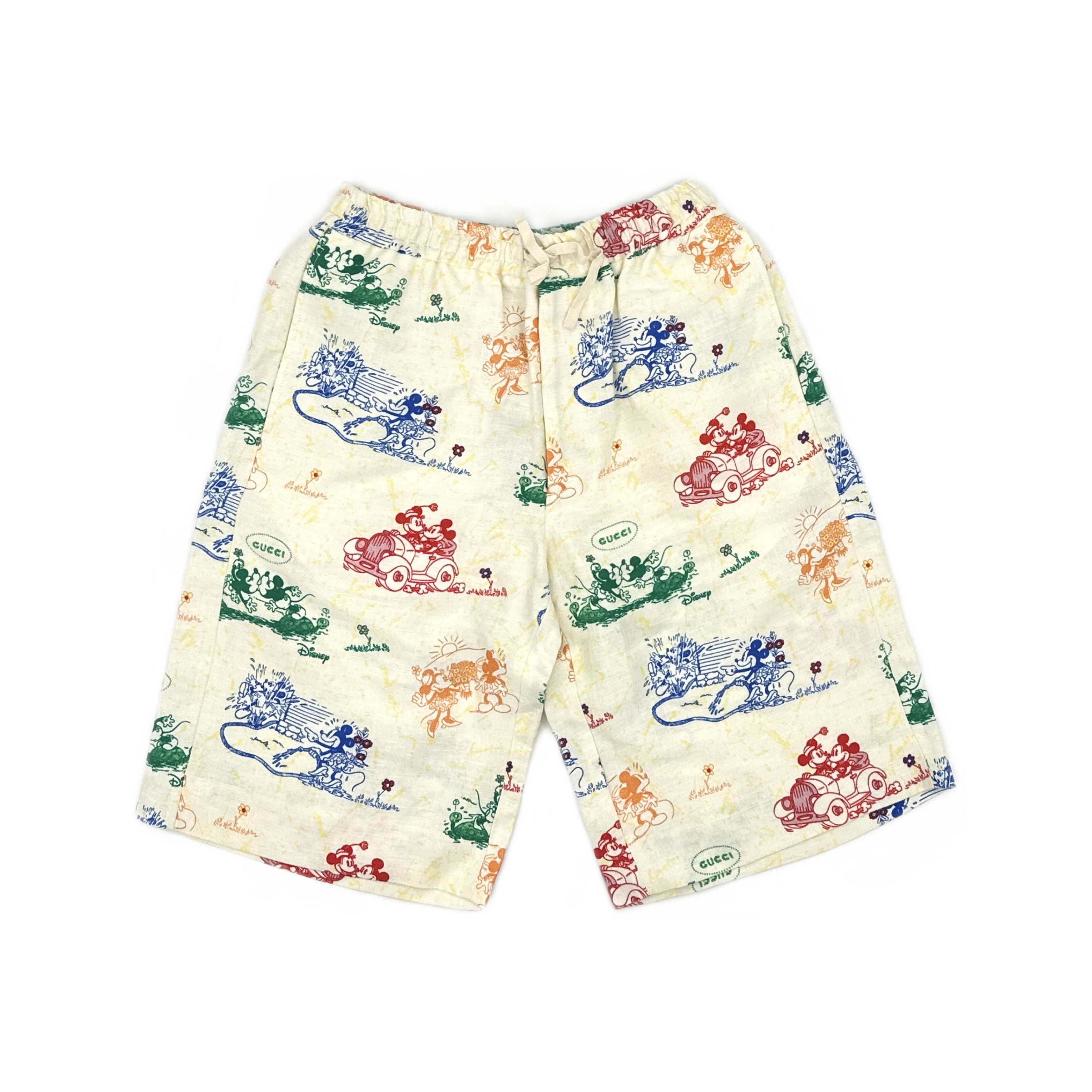 Gucci Gucci x Disney Mickey Mouse Linen Shorts US 30 Size US 30 / EU 46 - 1 Thumbnail