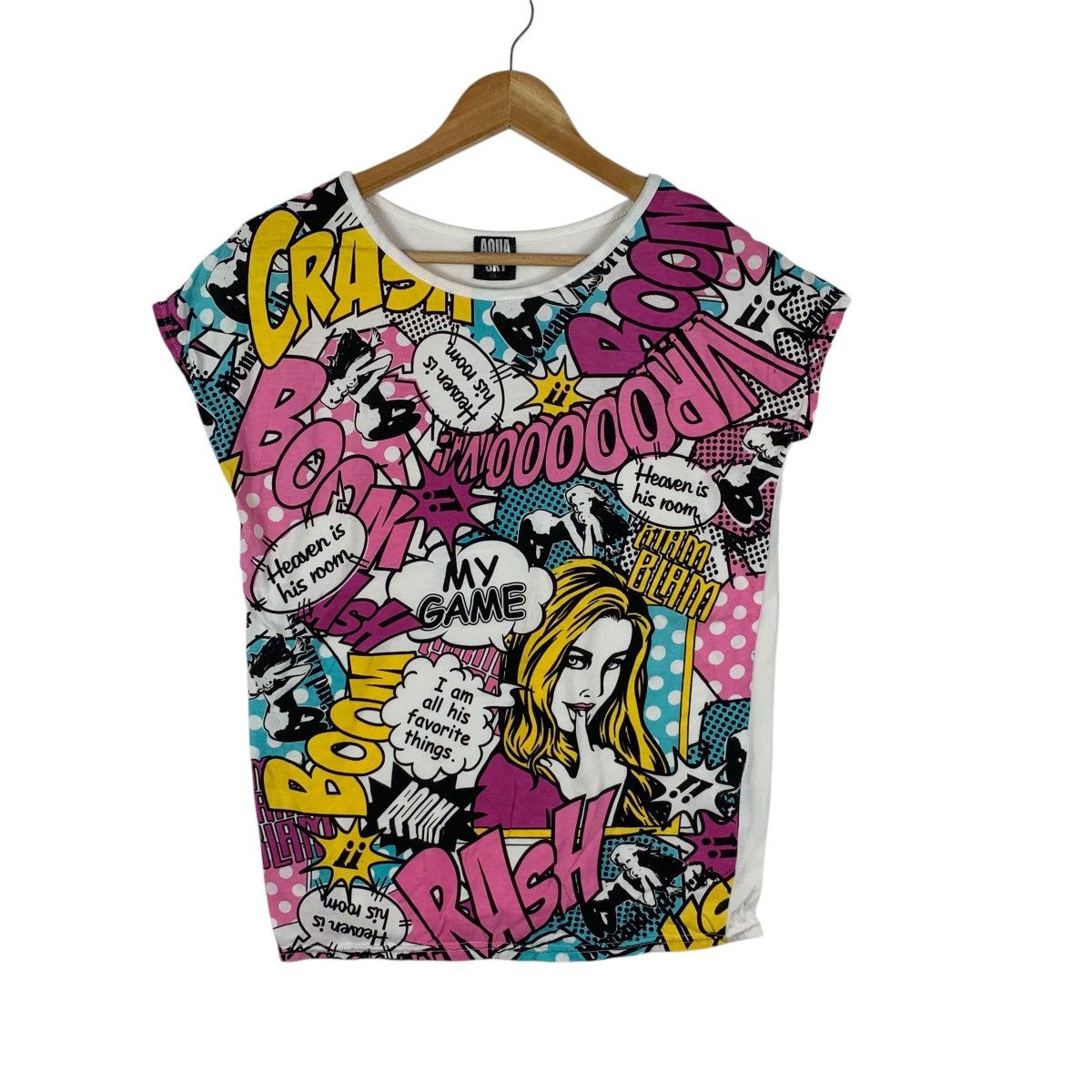 Other AQUA SKY x ROY LICHTENSTEIN Comic Strip Tank Top Tee Shirt Size L / US 10 / IT 46 - 4 Thumbnail