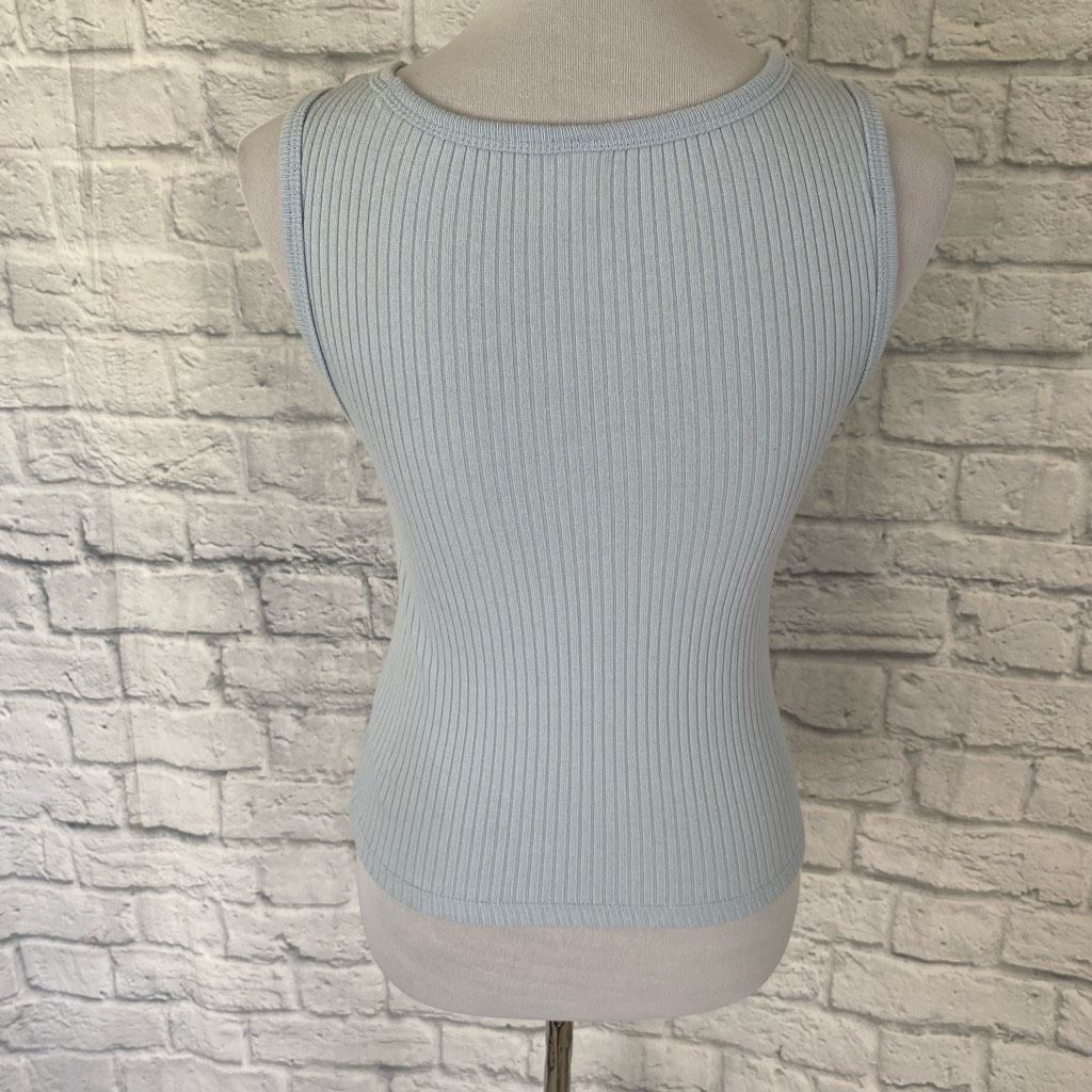 Old Navy Old navy women S cotton blend ribbed v-cut neck crop tank to Size S / US 4 / IT 40 - 7 Thumbnail