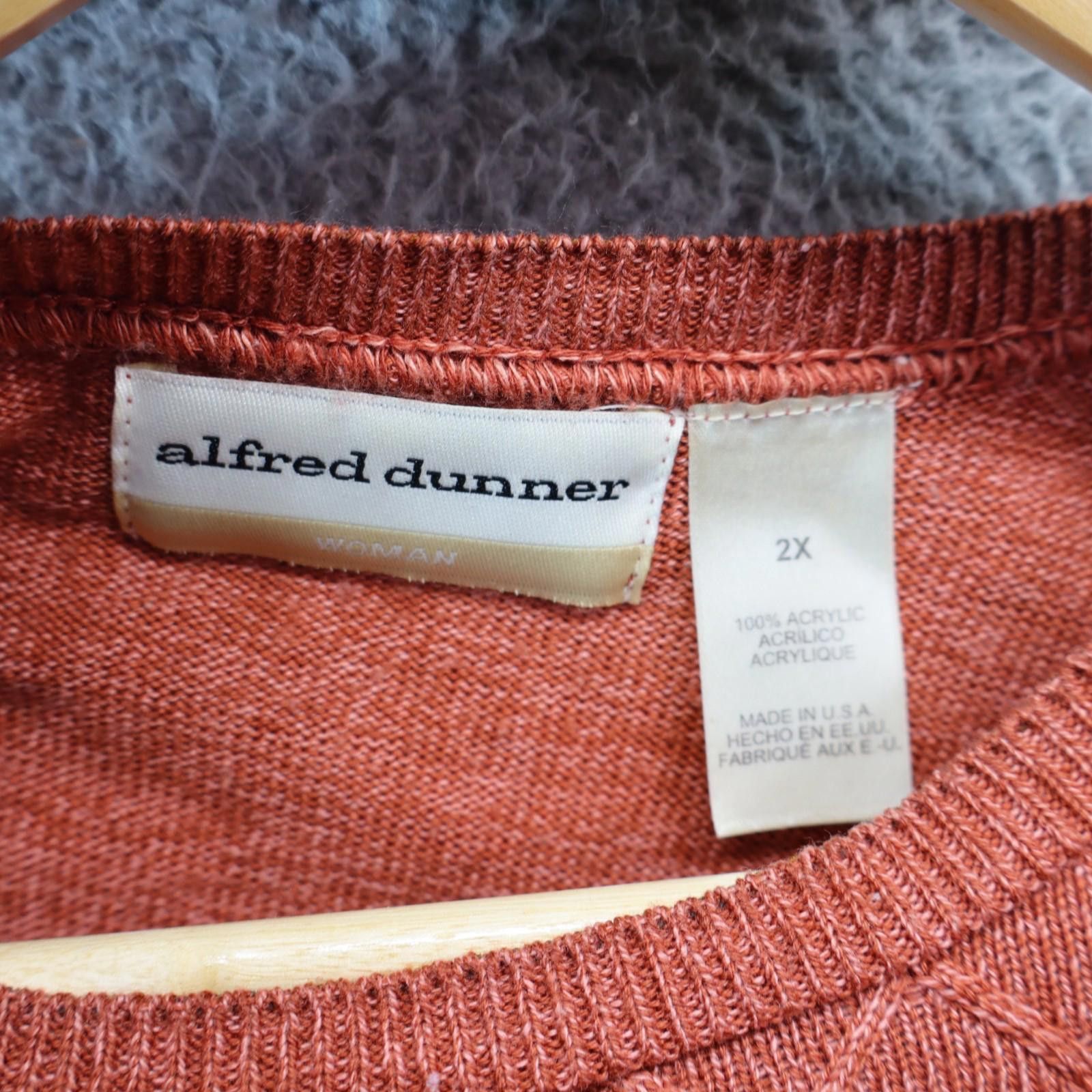 Other Alfred Dunner women 2xl orange short sleeve sweater USA Size XXL / US 16-18 / IT 52-54 - 4 Thumbnail