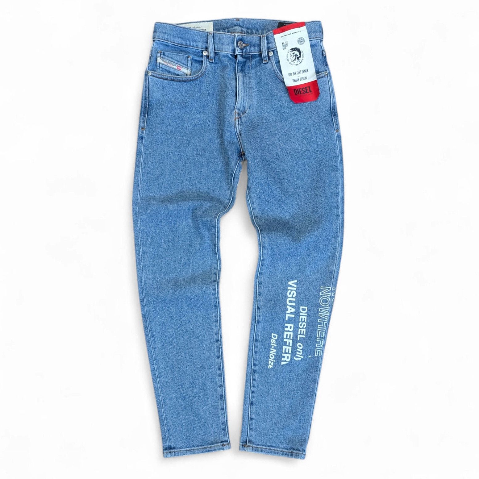 Diesel DIESEL D-STRUKT 009DX Printed Slim Jeans Size US 30 / EU 46 - 4 Thumbnail