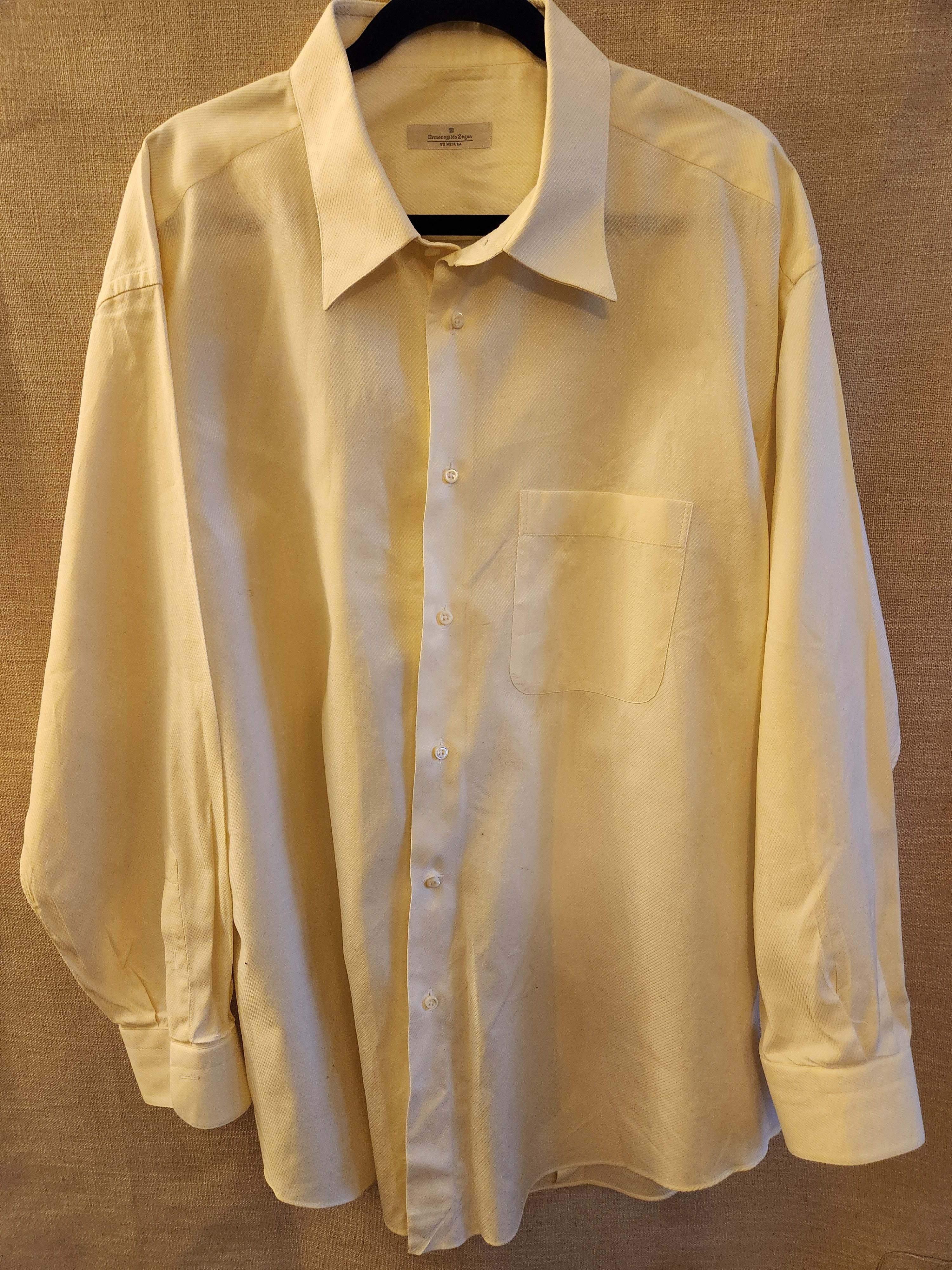 Ermenegildo Zegna Vintage 100% Cotton Designer Dress Shirt Size US XXL / EU 58 / 5 - 1 Thumbnail