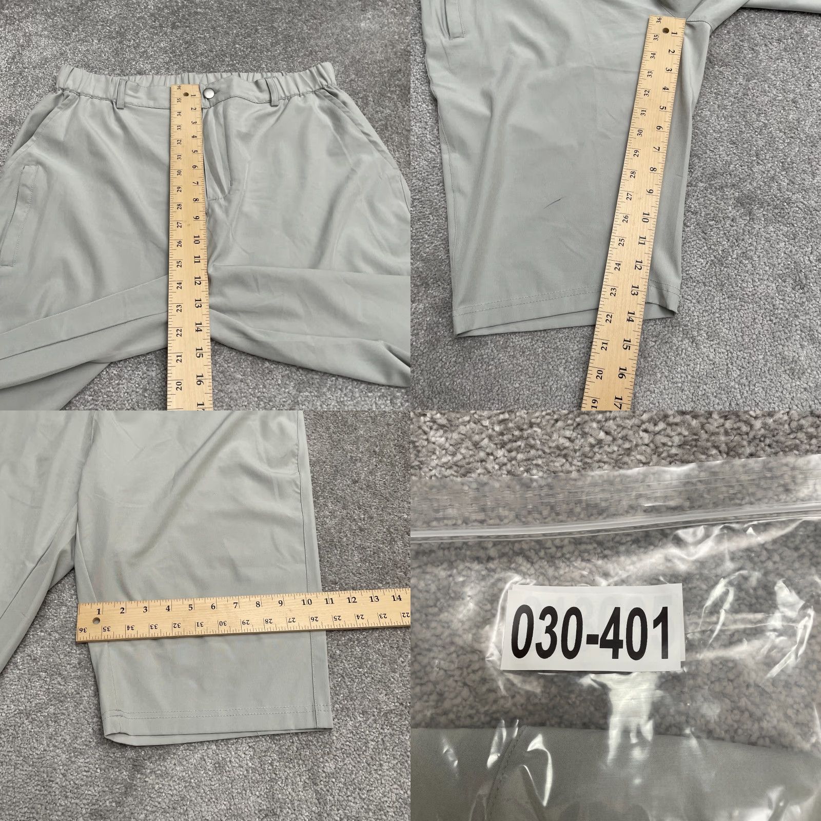 Vintage Gradual Long Sport Shorts Womens XL Gray Elastic Waist Pocket Active Outdoor Size 40" / US 18 - 9 Thumbnail