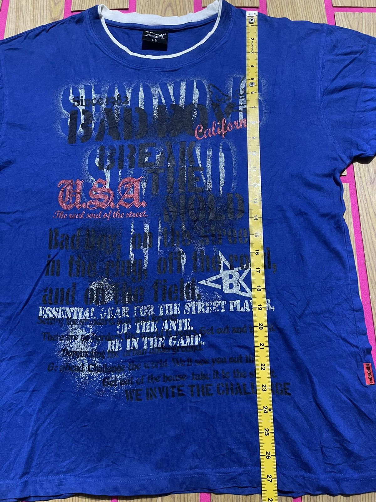 If Six Was Nine VINTAGE Y2K BAD BOY short sleeve tshirt Size US L / EU 52-54 / 3 - 7 Thumbnail