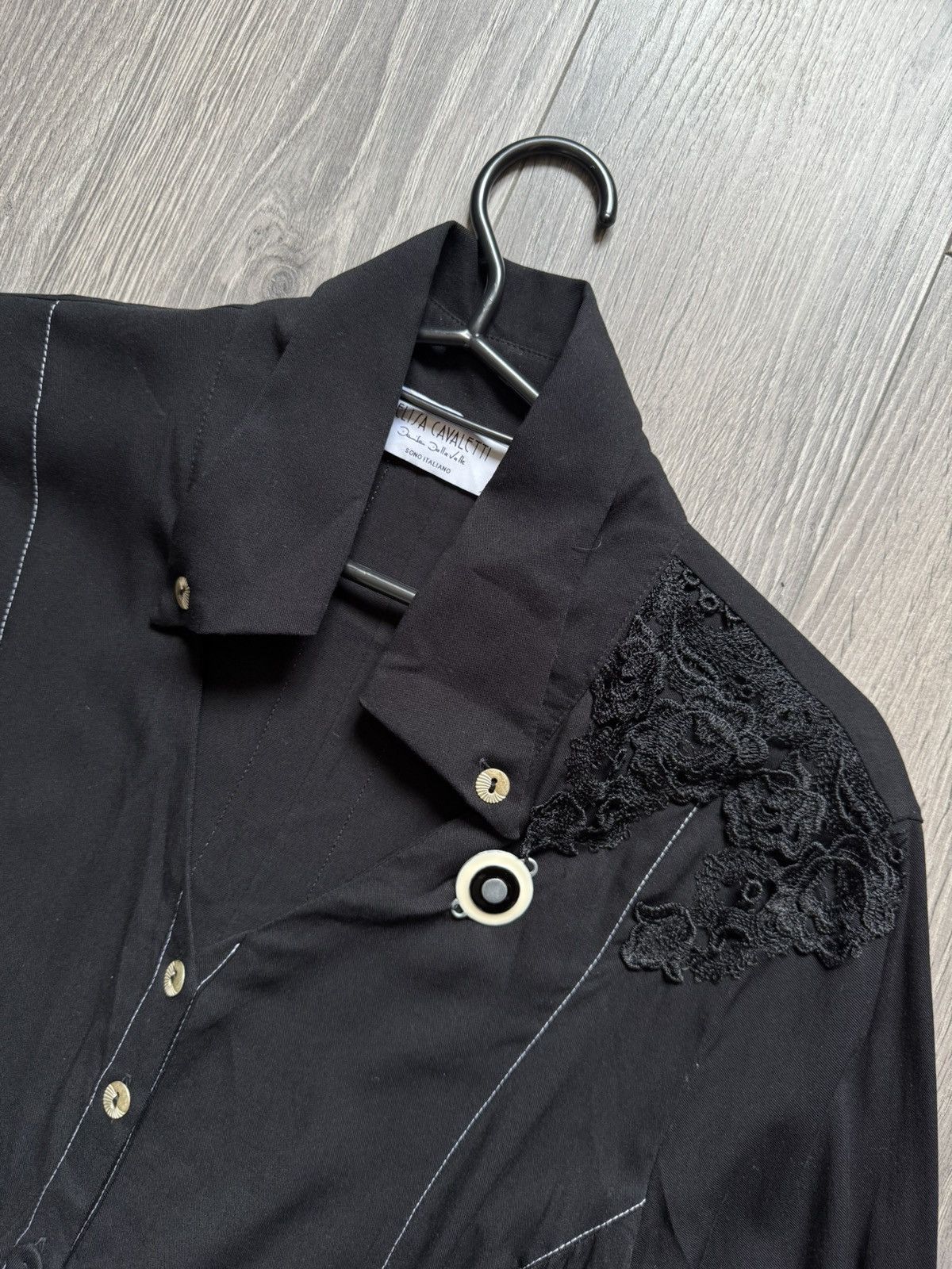 Elisa Cavaletti Elisa Cavaletti Black button-up shirt Size L / US 10 / IT 46 - 8 Thumbnail