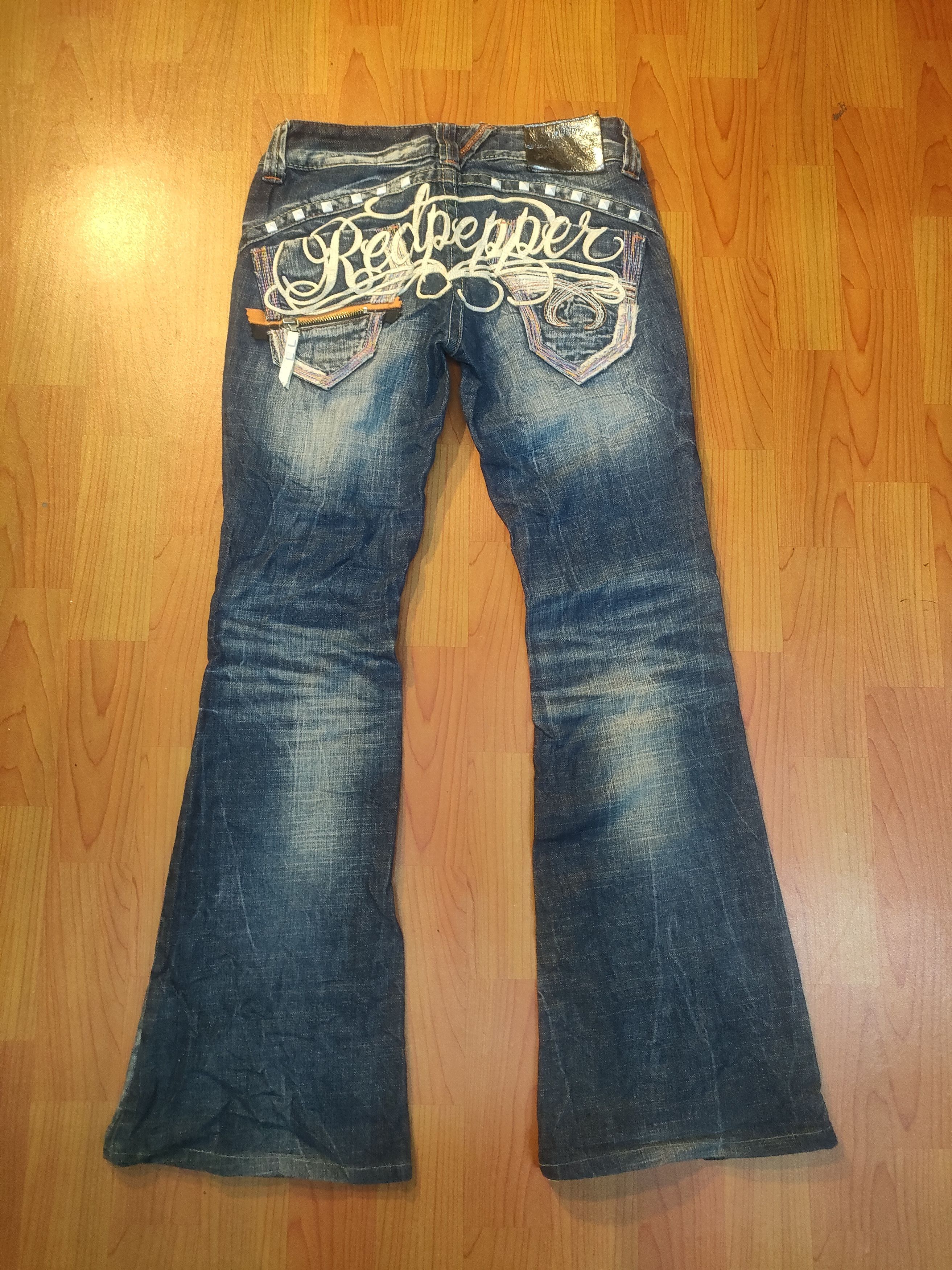 If Six Was Nine × Japanese Brand Flare🔥🔥Red Pepper Jeans Size US 29 - 4 Thumbnail