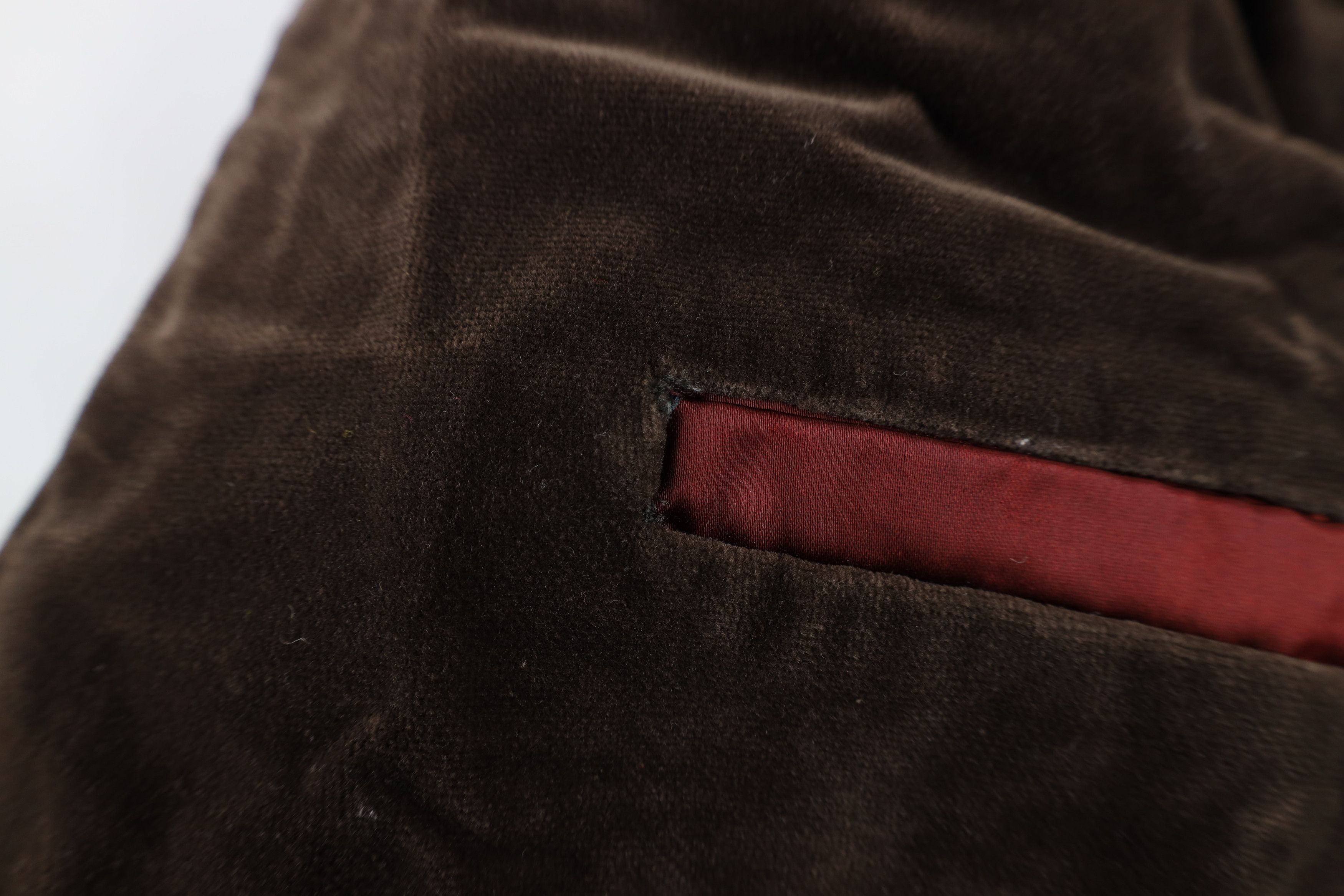 Vintage Vintage 50s Streetwear Velvet Tuxedo Prom Suit Vest Brown Size US L / EU 52-54 / 3 - 7 Thumbnail