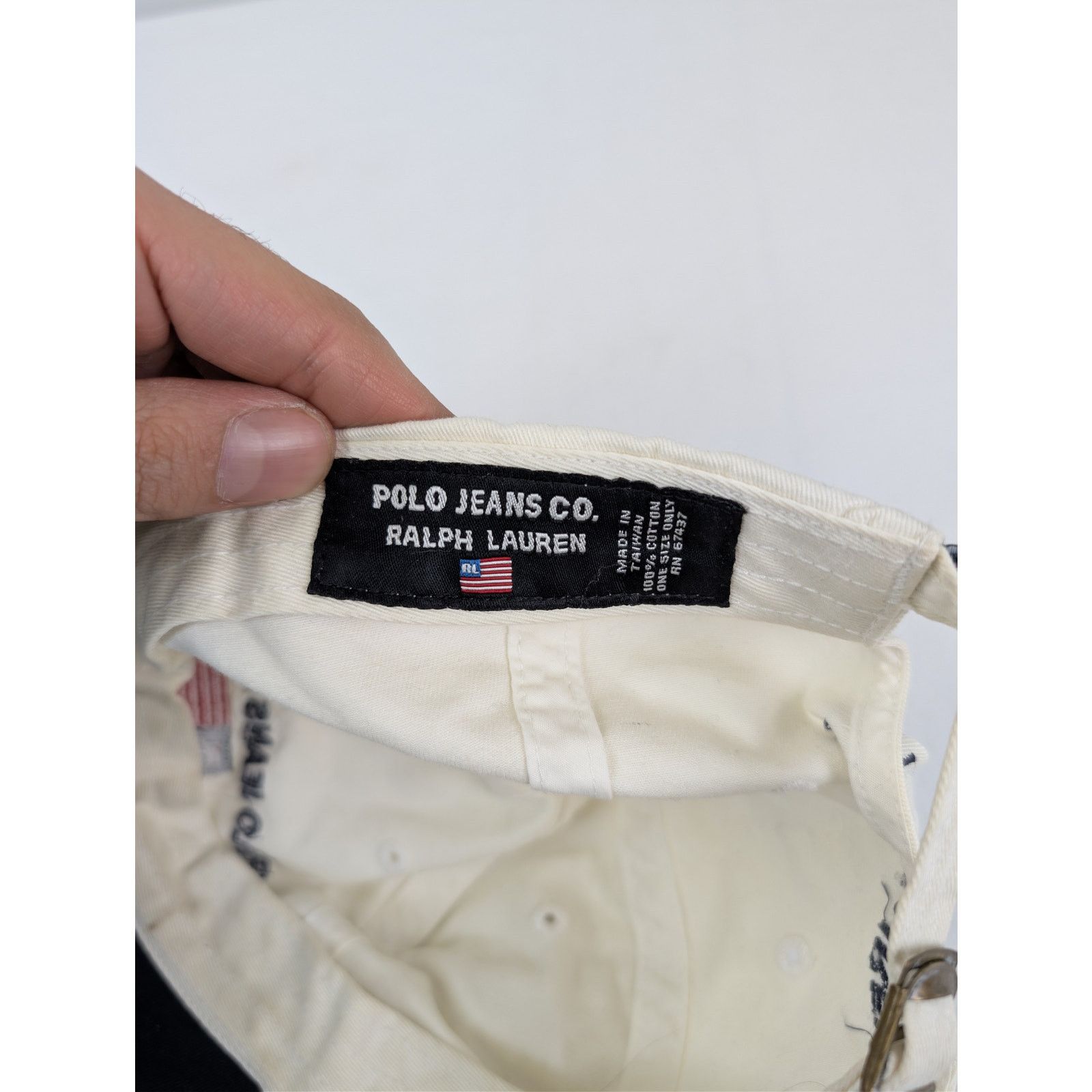 Ralph Lauren o1rshd1 CC20 Size: OS / Polo Jeans Company Cap / Hat White Size ONE SIZE - 11 Thumbnail