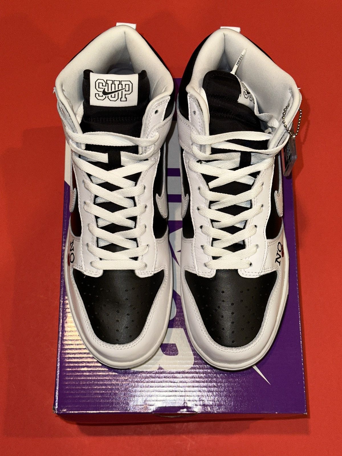 Nike SB Nike SB Dunk Highs Supreme NY By Any Means Storm Trooper Size US 9 / EU 42 - 1 Thumbnail