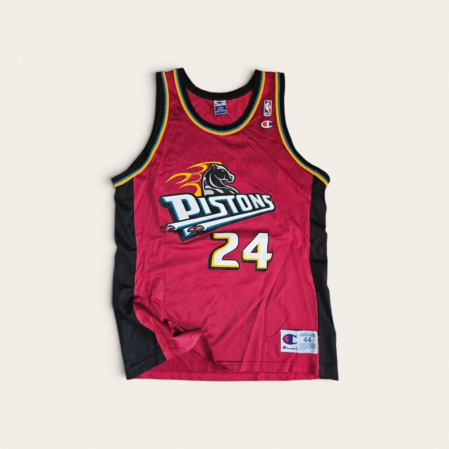 Champion 90's Champion Detroit Pistons Jersey Size US L / EU 52-54 / 3 - 1 Thumbnail