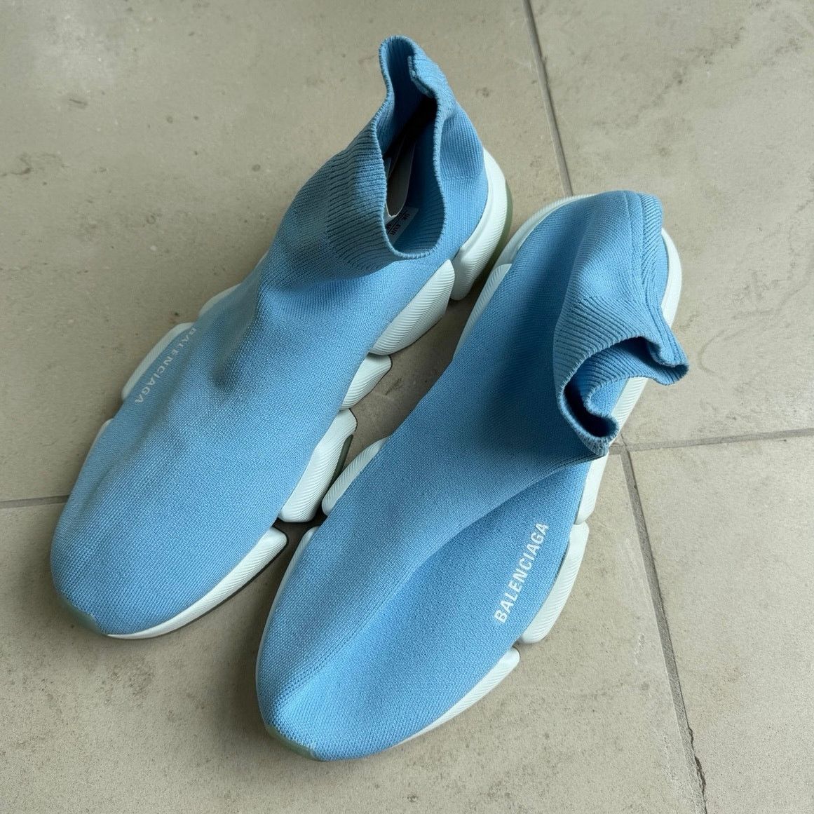 Balenciaga Balenciaga Speed 2.0 Clear Sole Sneakers Blue EU 46 US 13 Size US 13 / EU 46 - 1 Thumbnail