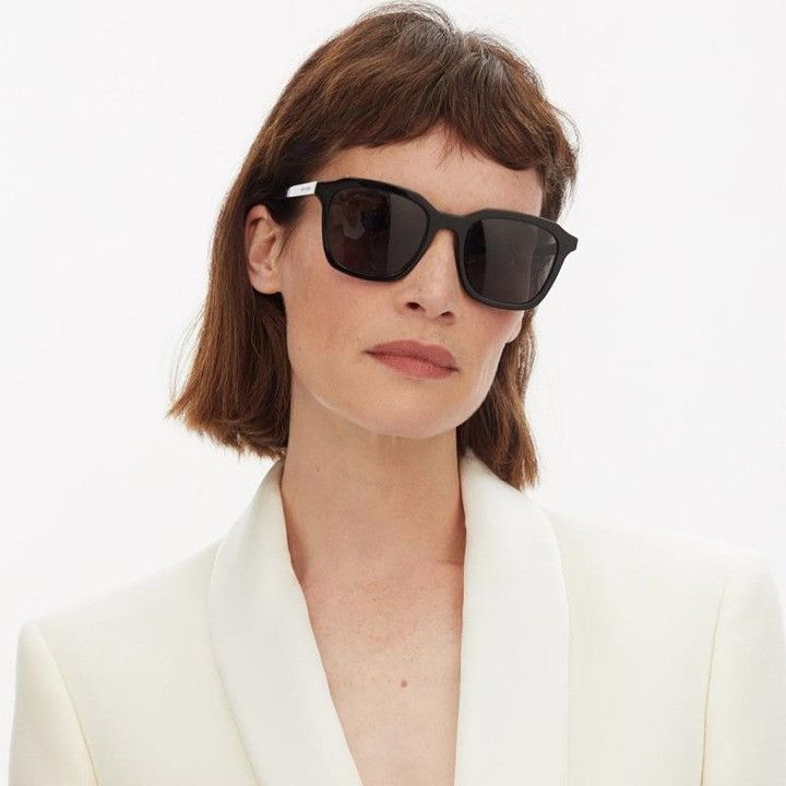 Saint Laurent Paris Saint Laurent SL457 001 Unisex Sunglasses Black Square Frame Size ONE SIZE - 7 Thumbnail