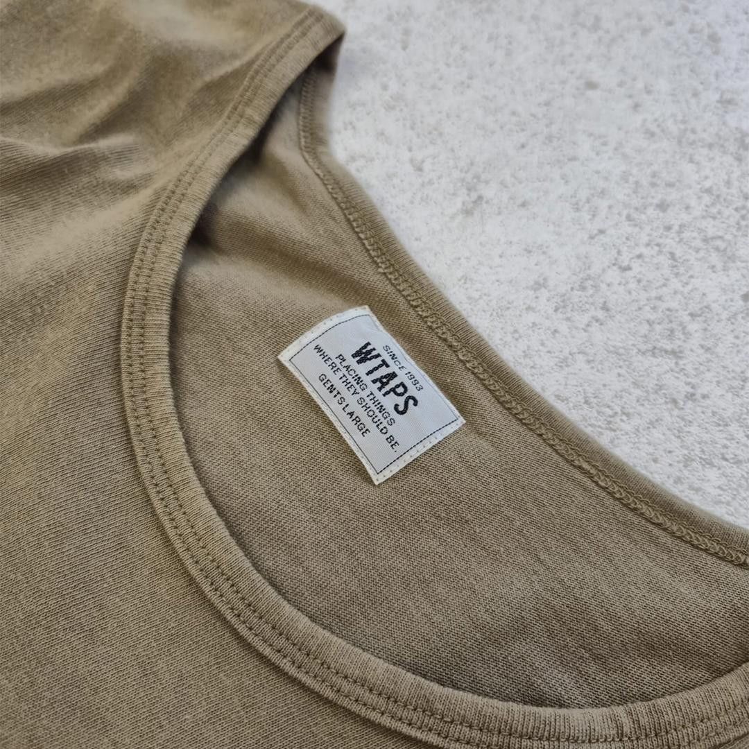 Wtaps WTAPS Blank SS:U-Neck Olive Tee (L) Size US L / EU 52-54 / 3 - 4 Thumbnail