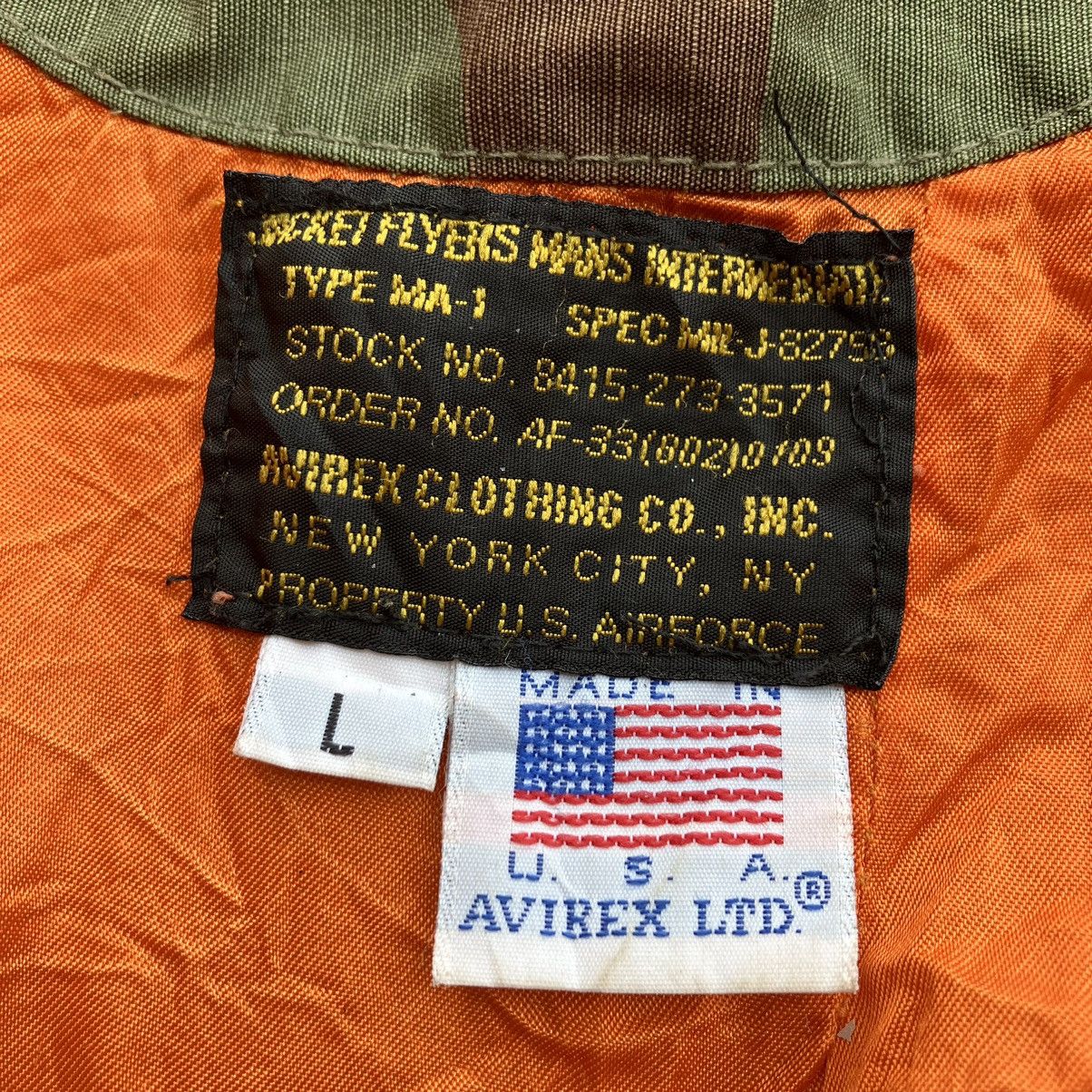 Alpha Industries × Avirex BOMBER AVIREX SAIPAN FADED STRIPES WITH USE Size US L / EU 52-54 / 3 - 6 Thumbnail