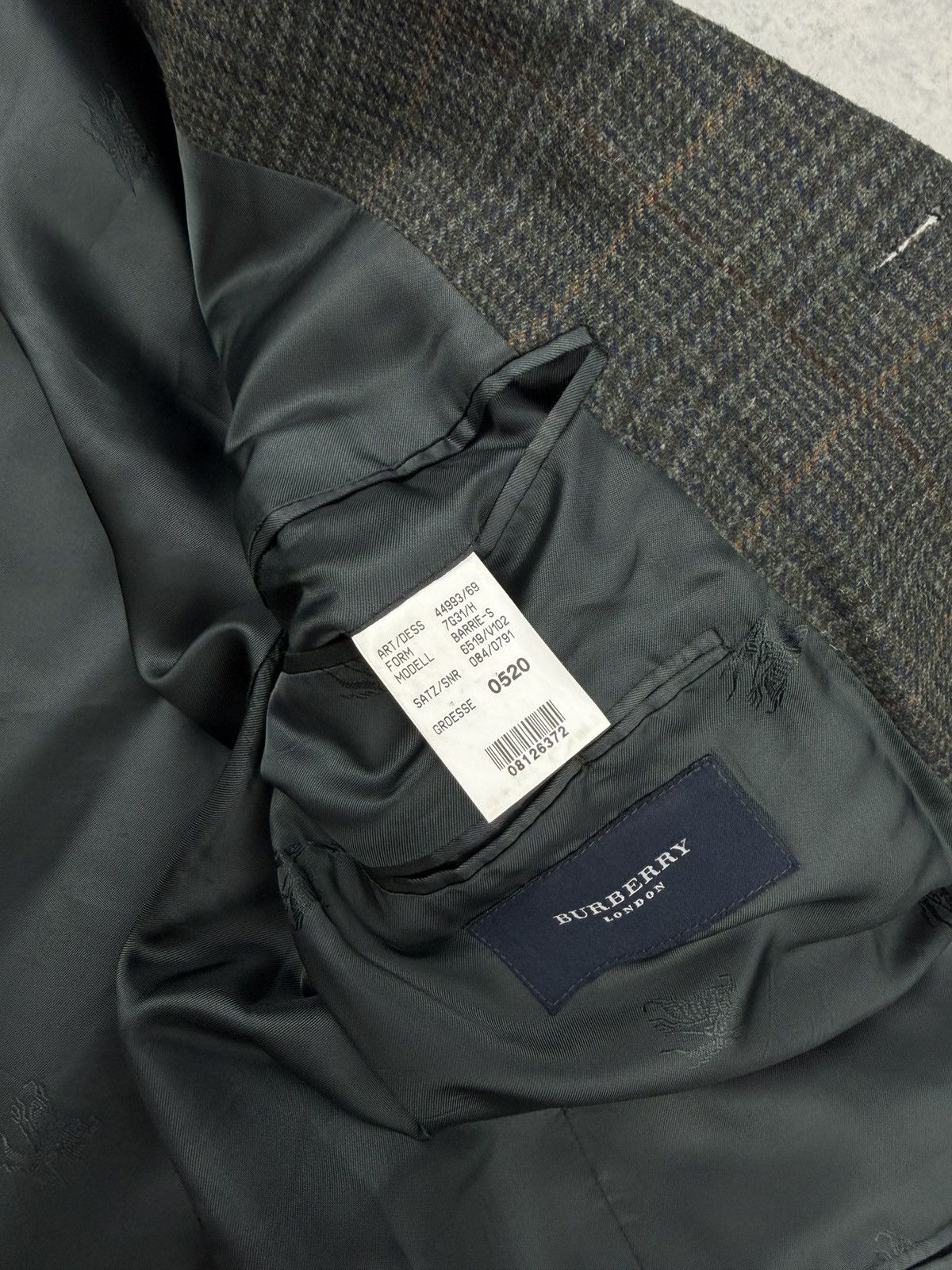 Burberry Burberry London Wool Cashmere Check Blazer Jacket Size 52 Size 42R - 11 Thumbnail