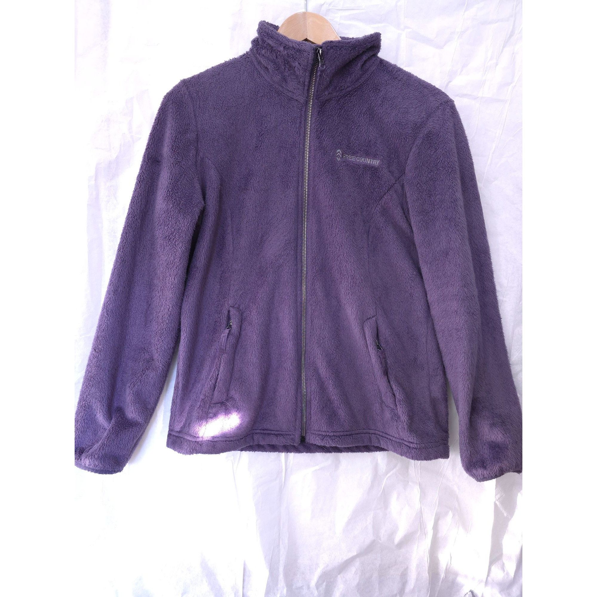 Free Country Free Country Women's Medium Purple Fleece Zip-Up Jacket Size M / US 6-8 / IT 42-44 - 1 Thumbnail