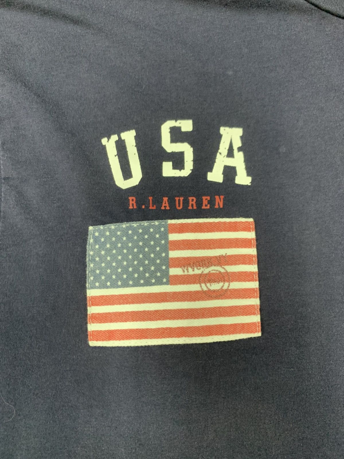 Polo Ralph Lauren Vintage 2000’s Custom Fit Polo Ralph Lauren USA Big Pony Tee Size US XXL / EU 58 / 5 - 5 Thumbnail