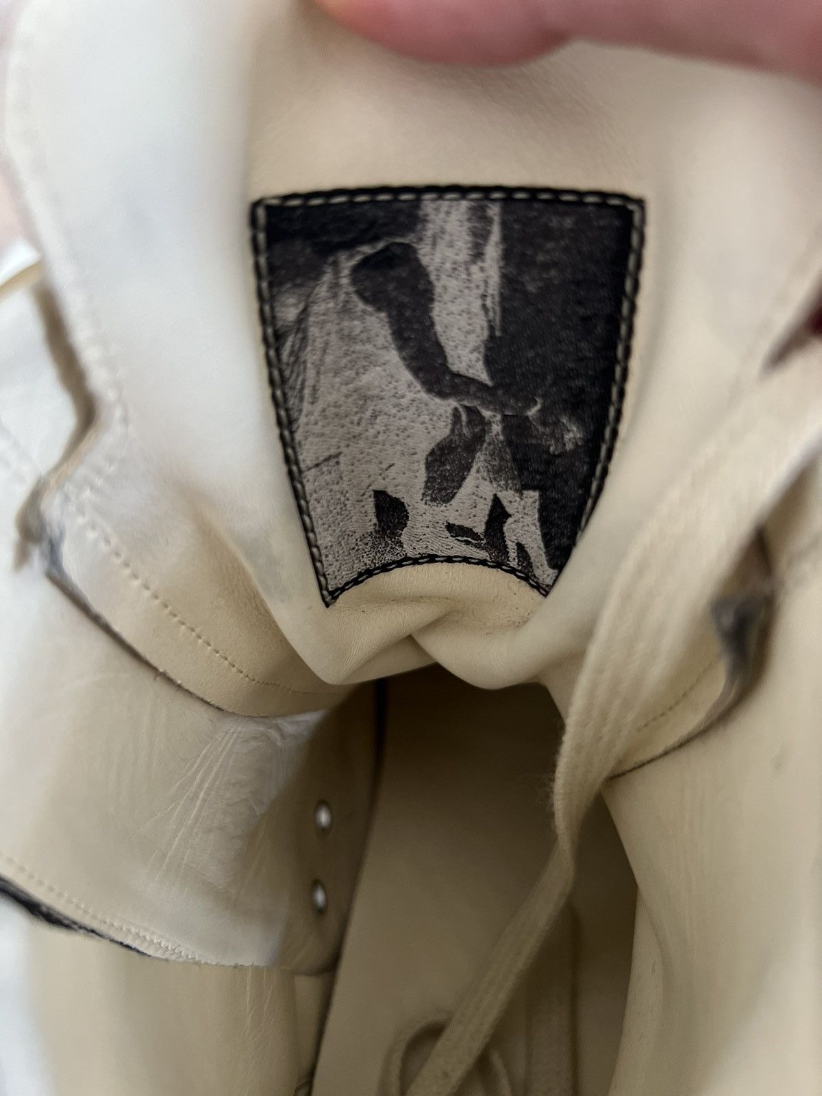 Rick Owens Rare Sample Rick Owens Apparition Leather Ramones Size US 8 / EU 41 - 3 Thumbnail