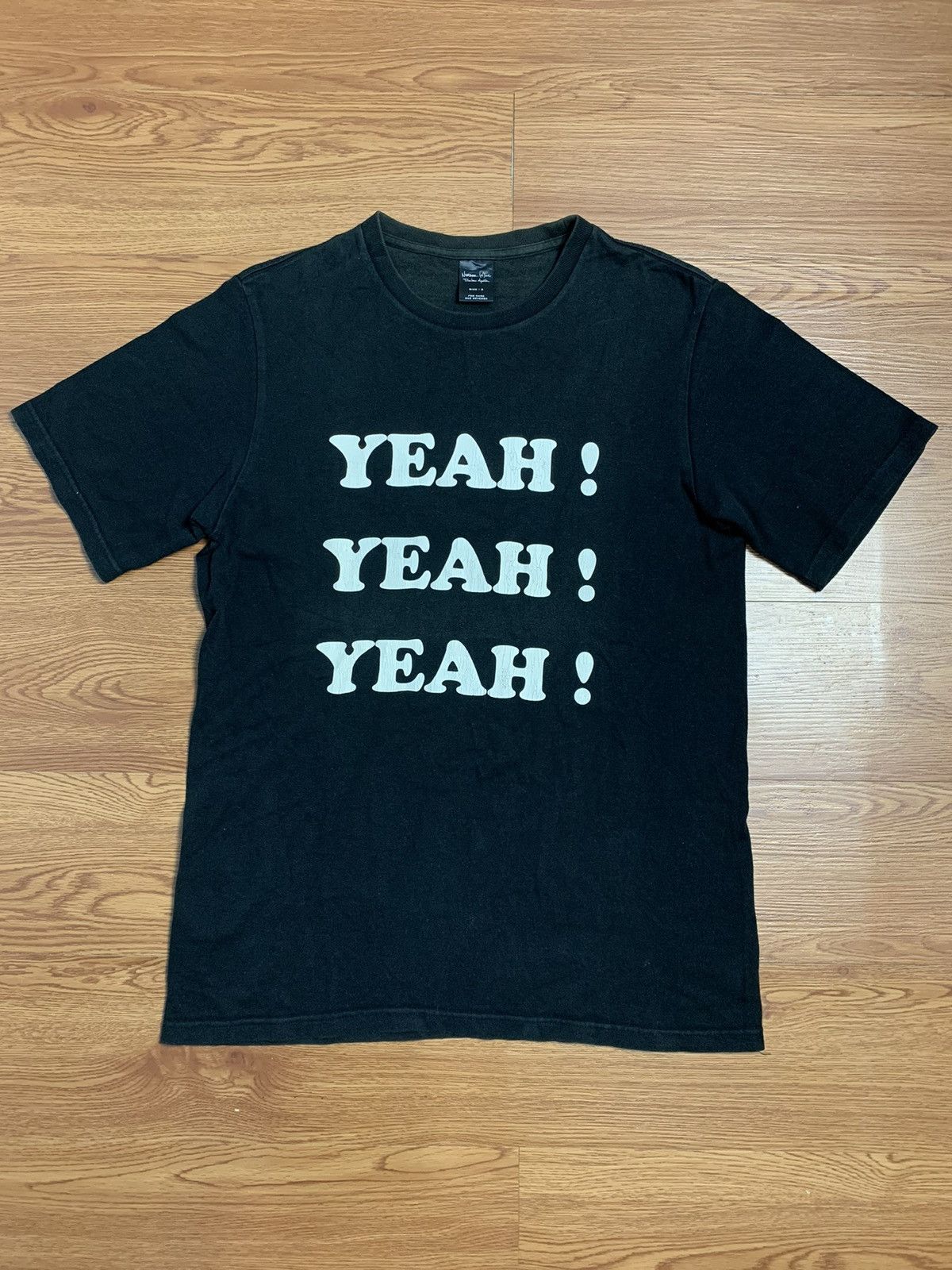 image of Number N Ine Ss03 Number Nine “Yeah ! Yeah ! Yeah !” Shirt in Black, Men's (Size Medium)