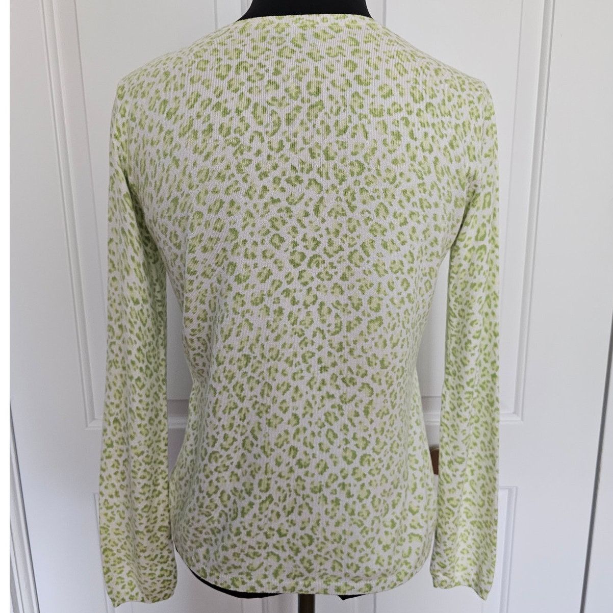 J.McLaughlin J.Mclaughlin Leopard Print Cotton Blend Crew Sweater XS Size XS / US 0-2 / IT 36-38 - 3 Thumbnail