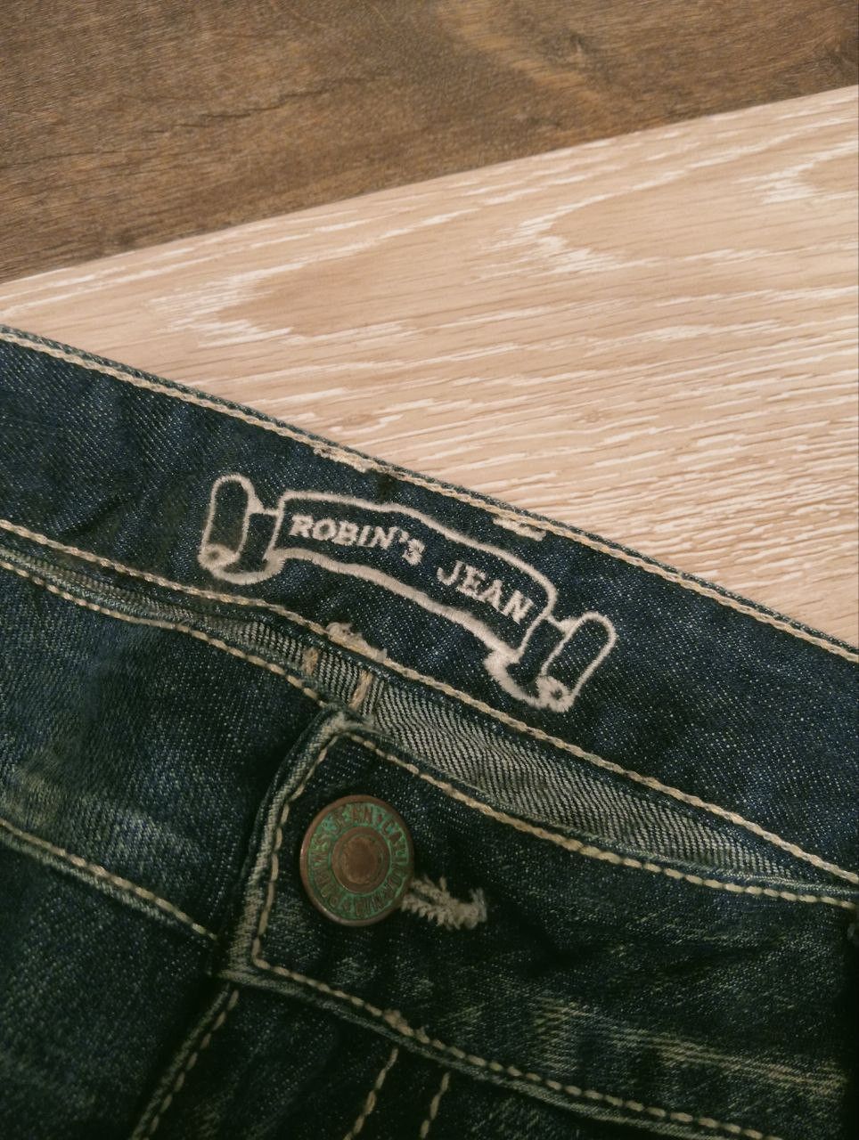 Robins Jeans VINTAGE ROBIN'S JEAN LEATHER POCKET CROPPED PANTS Size US 38 / EU 54 - 12 Thumbnail