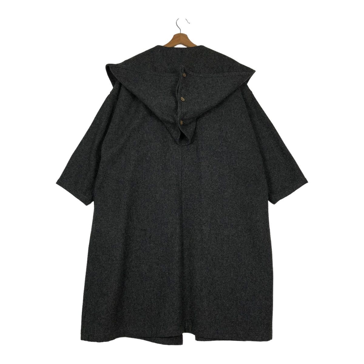 Comme des Garcons 🔥VINTAGE 80’s COMME DES GARCONS WOOL DOUBLE BREAST HOODIE Size US L / EU 52-54 / 3 - 7 Thumbnail
