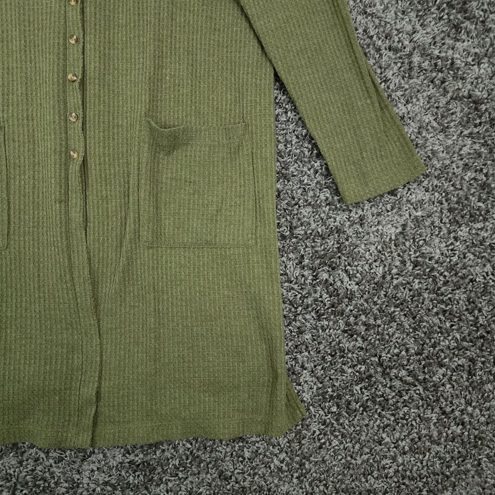 Vintage VINTAGE Maurices Plus Green Long Sleeve Cardigan Sweater Size 1X Womens Size XL / US 12-14 / IT 48-50 - 2 Thumbnail