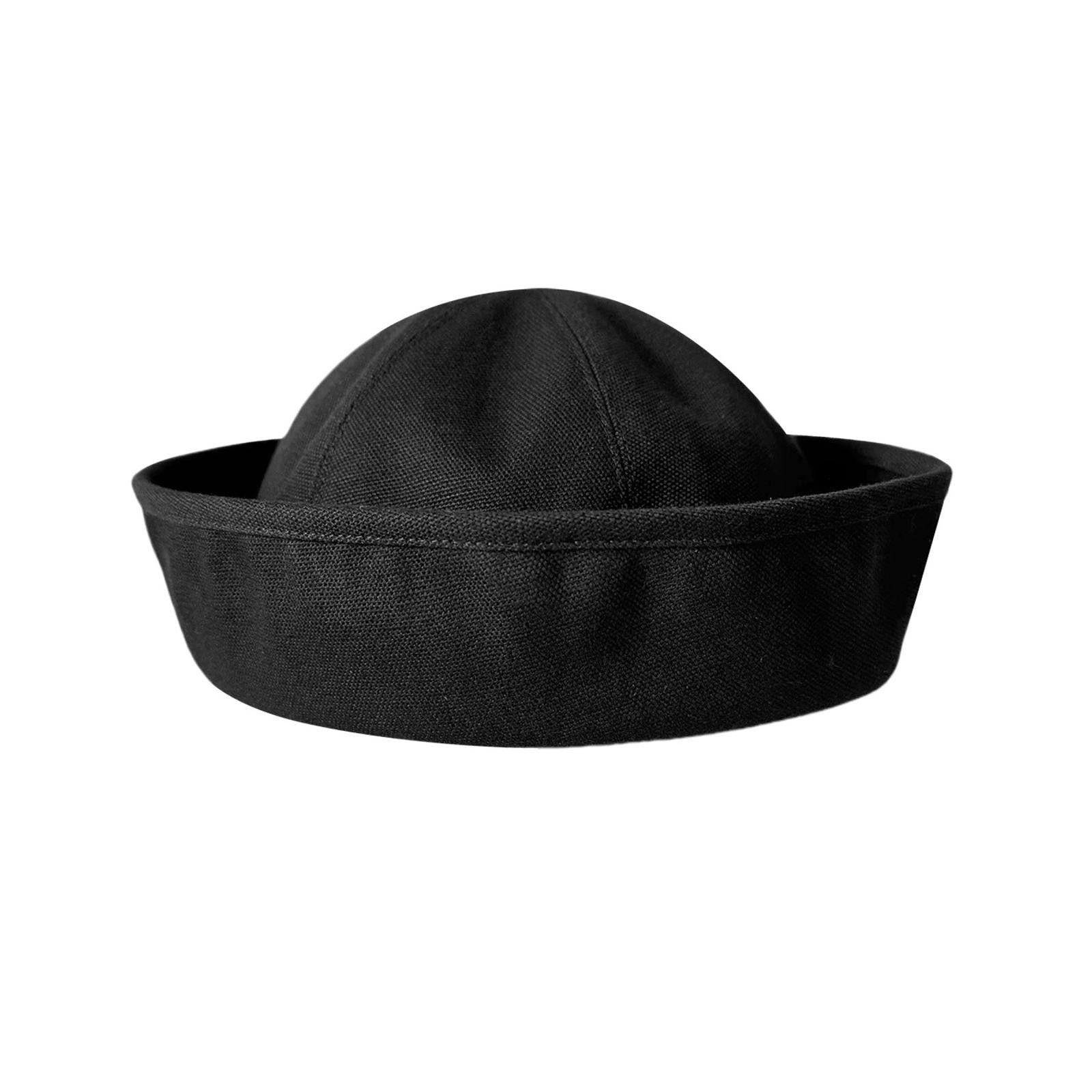 Designer Retro Black Beret Sailor Cap – Y2K French Girl Aesthetic Size ONE SIZE - 6 Thumbnail