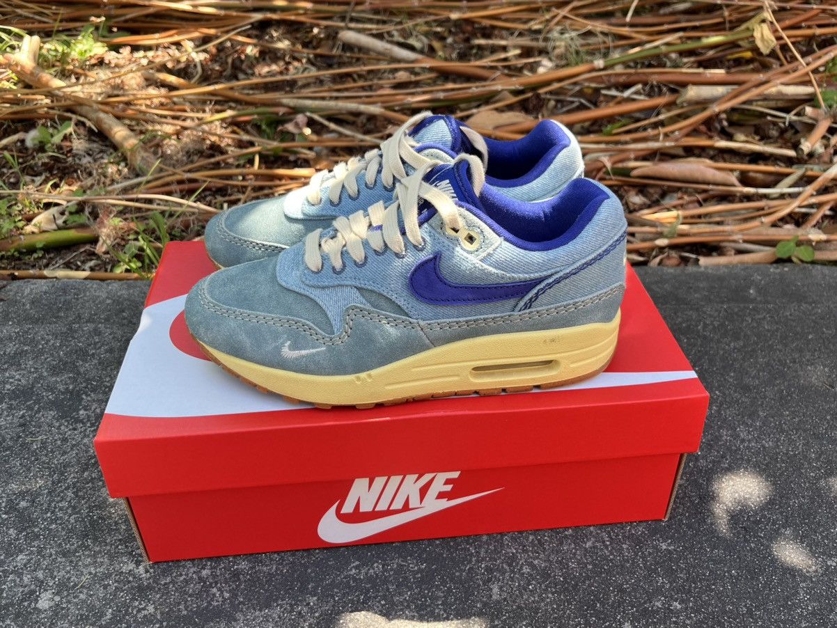 Nike NIKE AIR MAX 1 PREMIUM DIRTY DENIM Size US 5 / EU 37 - 1 Thumbnail