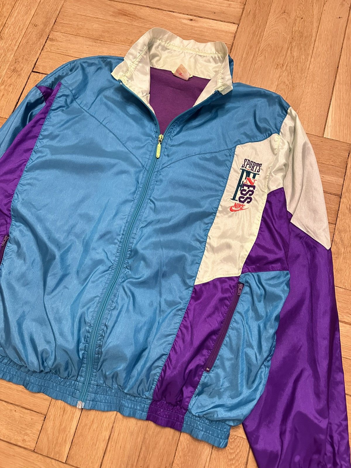 Nike × Vintage Vintage Nike tracksuit rare jacket pants size L Size 50L - 4 Thumbnail