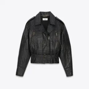 Saint Laurent Paris o1bcso1str1124 Biker Jacket in Black Size L / US 10 / IT 46 - 1 Preview