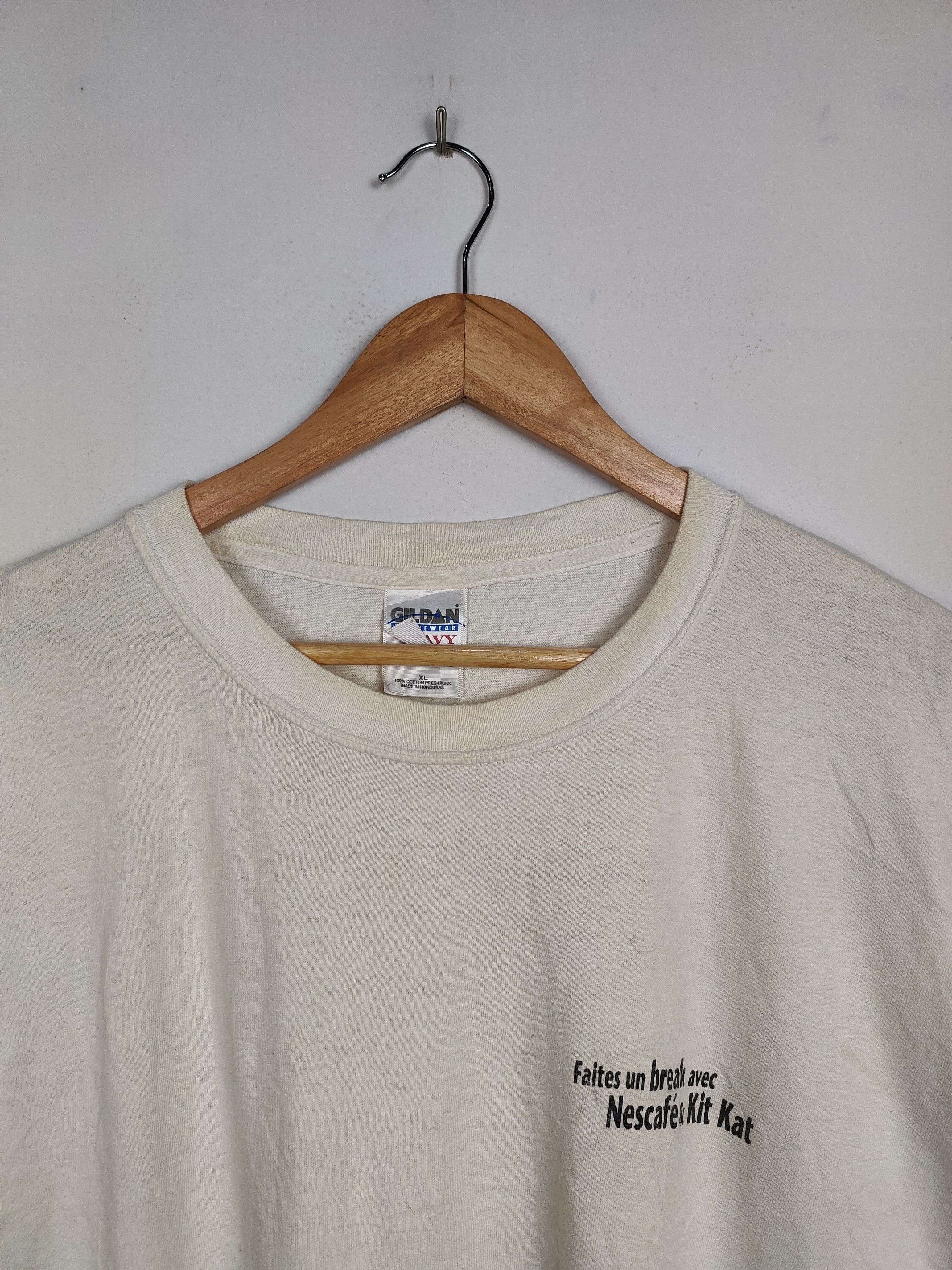 Vintage Vintage 90s Nescafe Kitkat Shirt Size US XL / EU 56 / 4 - 4 Thumbnail