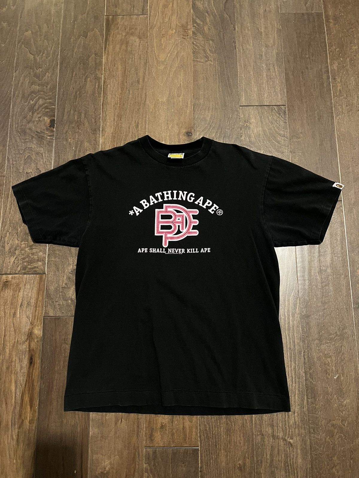image of Bape Graphic Tee in Black, Men's (Size Large)