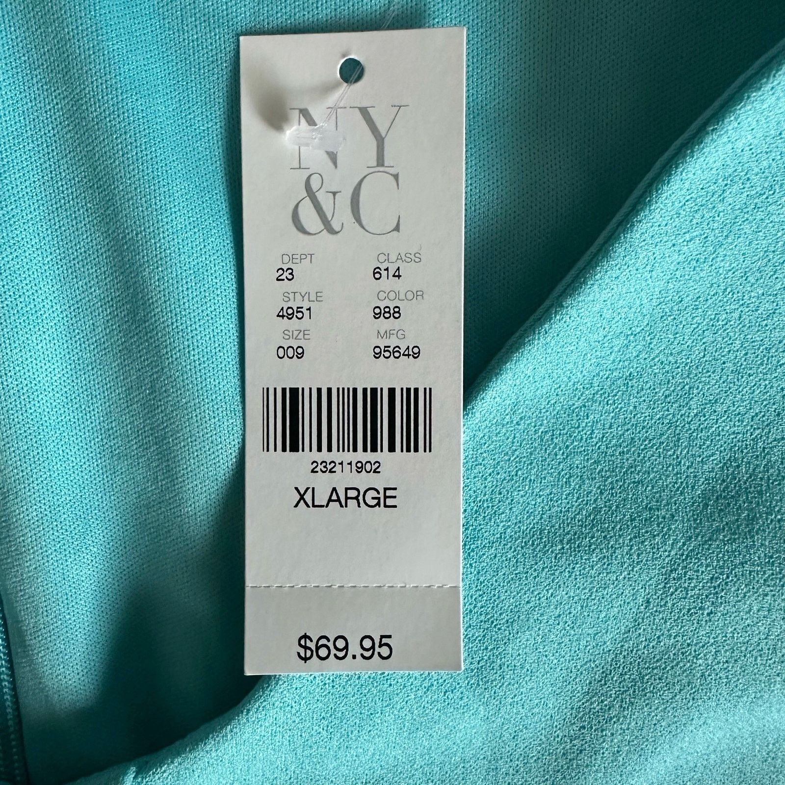Other New York & Company Dress Turquoise Blue X-Large Belted NWT Size XL / US 12-14 / IT 48-50 - 13 Thumbnail