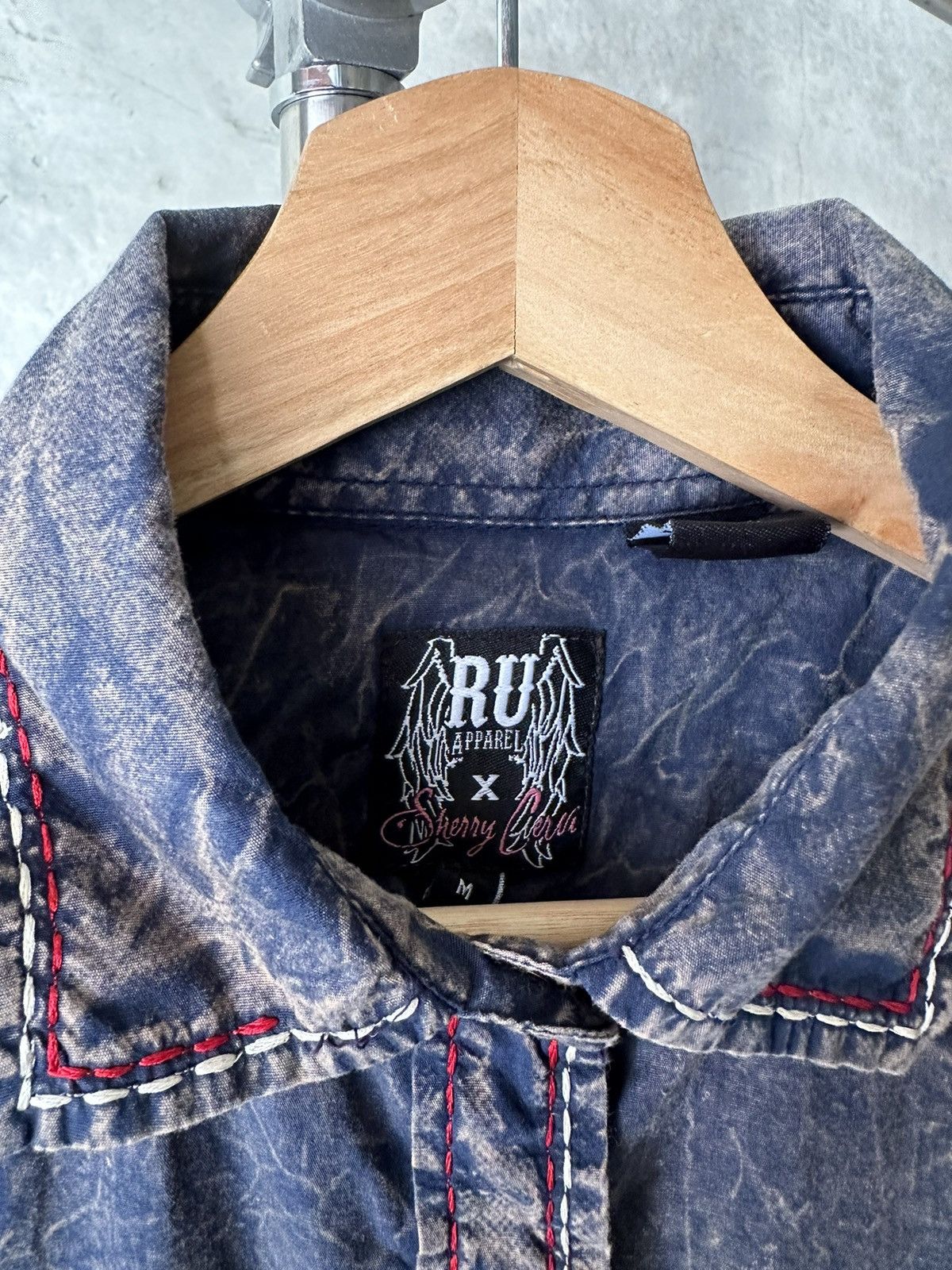JNCO Y2K Vintage Dark blue grunge button-up long sleeve shirt Size US M / EU 48-50 / 2 - 6 Thumbnail