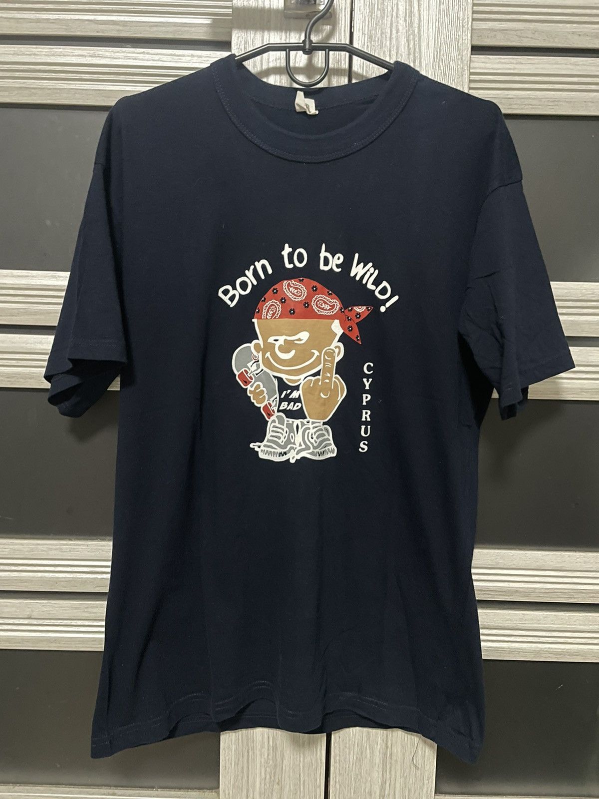 Vintage Vintage 90s Calvin and Hobbes Born To Be Wild Graphic Tee L Size US L / EU 52-54 / 3 - 1 Thumbnail