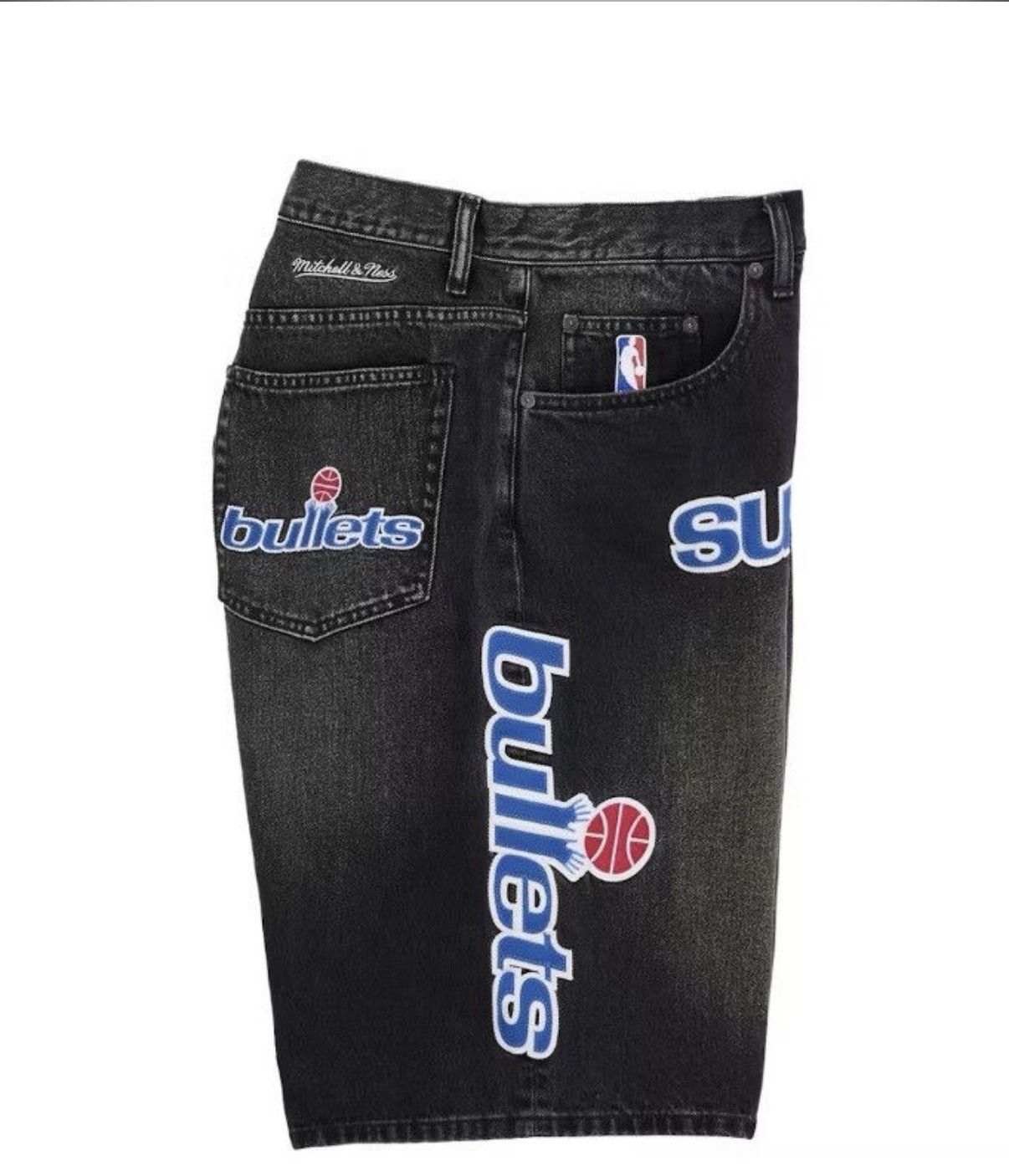 Mitchell & Ness × Supreme Supreme®/Mitchell & Ness Washington Bullet Baggy Denim Short Size US 30 / EU 46 - 3 Thumbnail