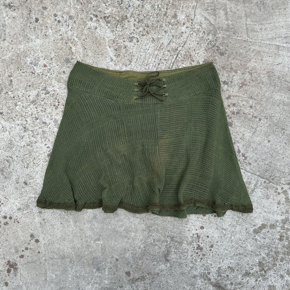 20471120 Vintage Japanese Style Midi Skirt Grunge Avantgarde Y2K 00s Size 34" / US 12 / IT 48 - 2 Thumbnail