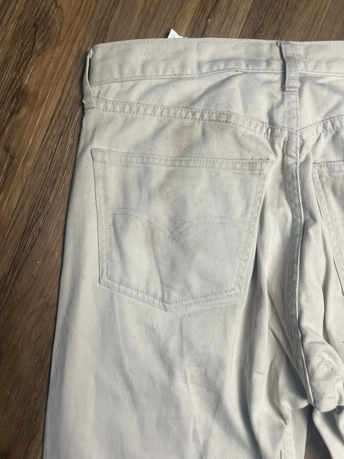 Levi's Levi's 512 Vintage Creamy White Tapered Fit Denim (40) Size US 32 / EU 48 - 13 Thumbnail