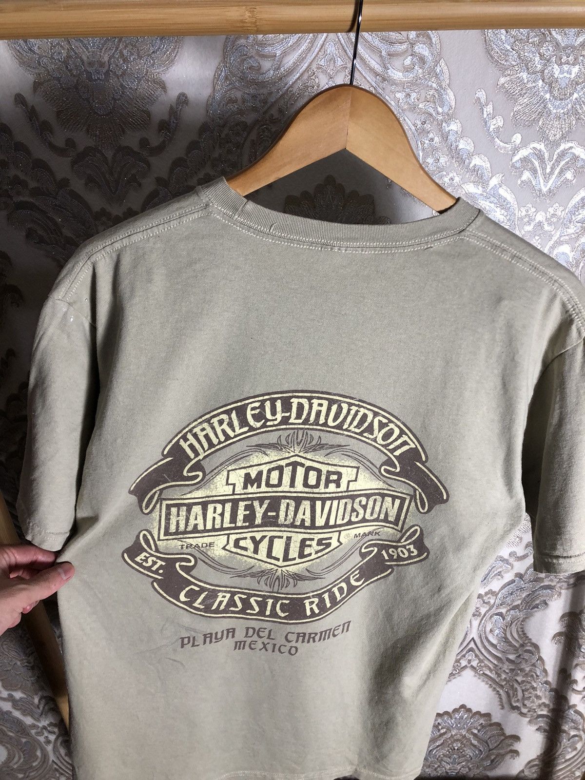 Harley Davidson VINTAGE HARLEY DAVIDSON MOTORCYCLE MEXICO T-SHIRT Y2K 90s Size US L / EU 52-54 / 3 - 4 Thumbnail
