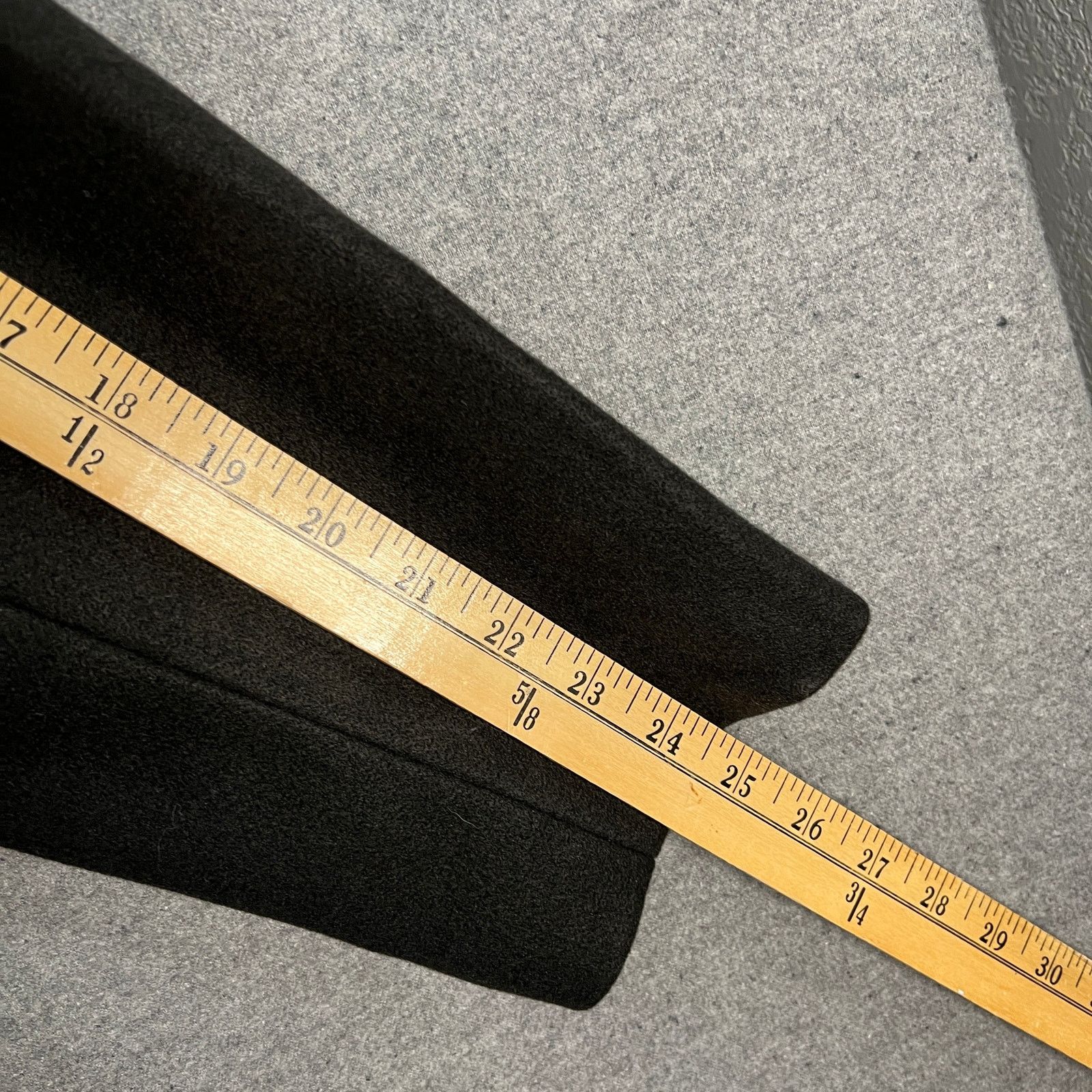 Other Thread Collective Faux Wool Notch Collar Long Coat Black Size XL / US 12-14 / IT 48-50 - 11 Thumbnail