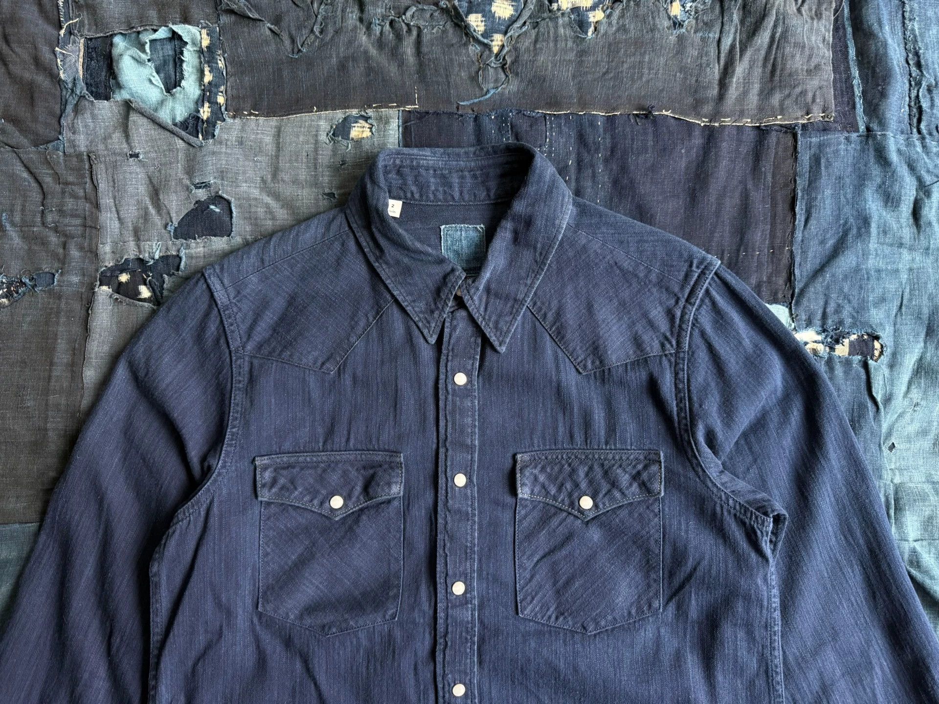 Visvim VISVIM 17AW ICT Indigo Dyed Shirt - Size 2 Size US M / EU 48-50 / 2 - 4 Thumbnail