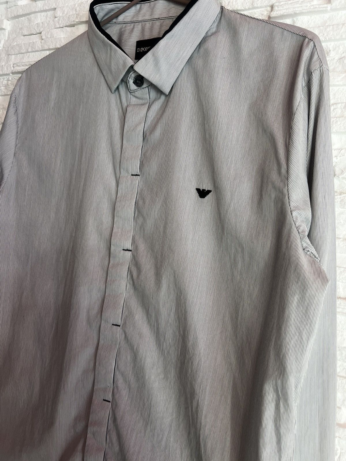 Emporio Armani Emporio Armani Striped Shirt – Size M Size US M / EU 48-50 / 2 - 1 Thumbnail