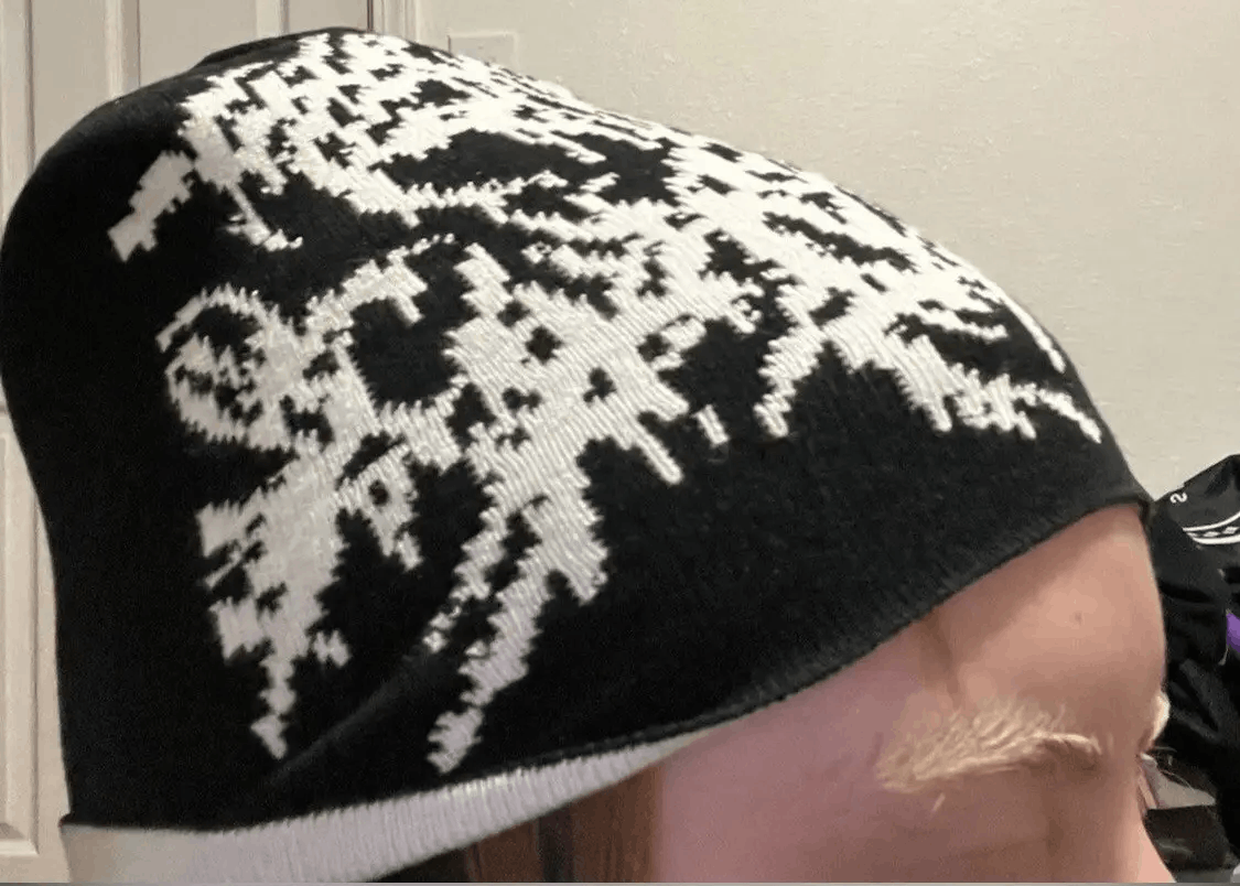 Japanese Brand Black and White y2k Beanie Size ONE SIZE - 2 Thumbnail