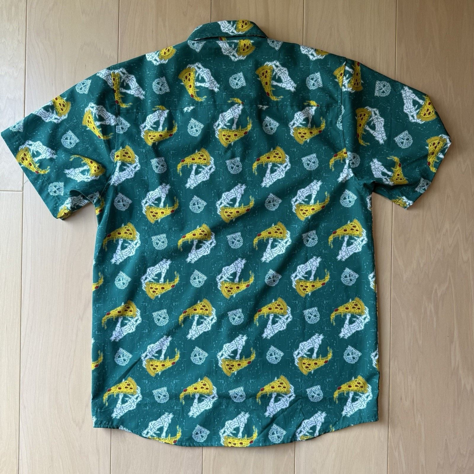 Dixxon Dixxon Shirt M Green The Slice Pizza Short Sleeve Button Up Size US M / EU 48-50 / 2 - 7 Thumbnail